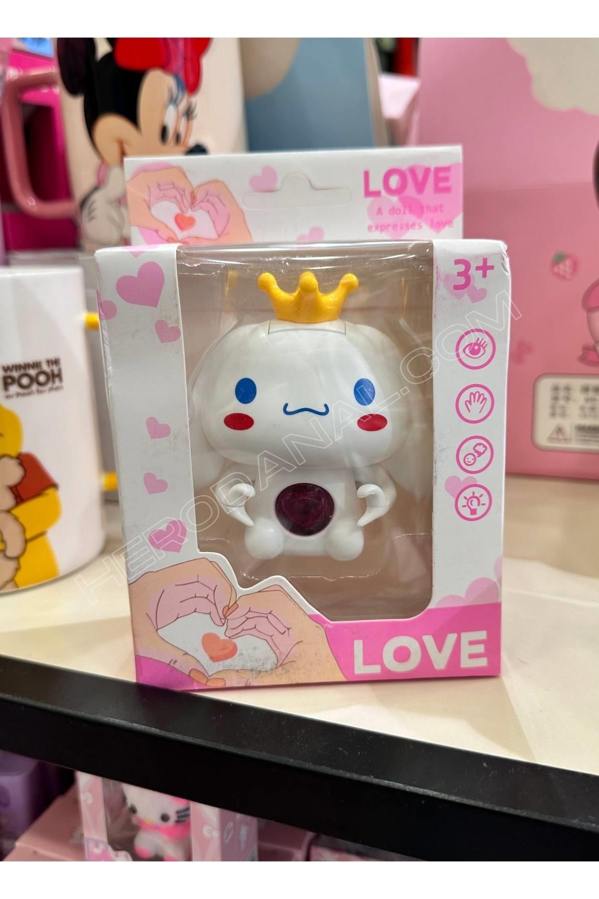 Cinnamoroll Işıklı I Love You Diyen Sesli Mini Figür