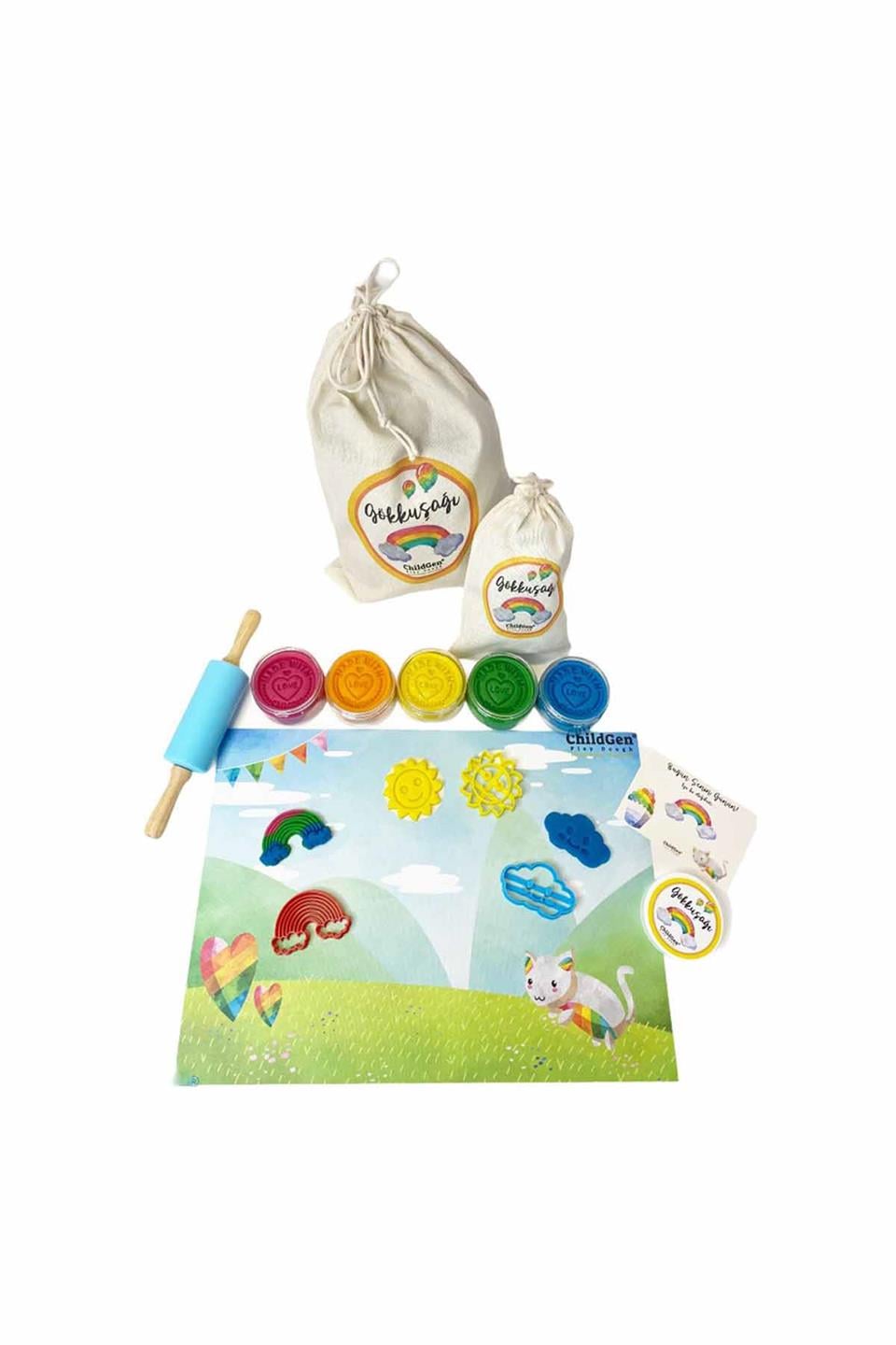 Doğal Oyun Hamurları Konsept Set - Gökkuşağı