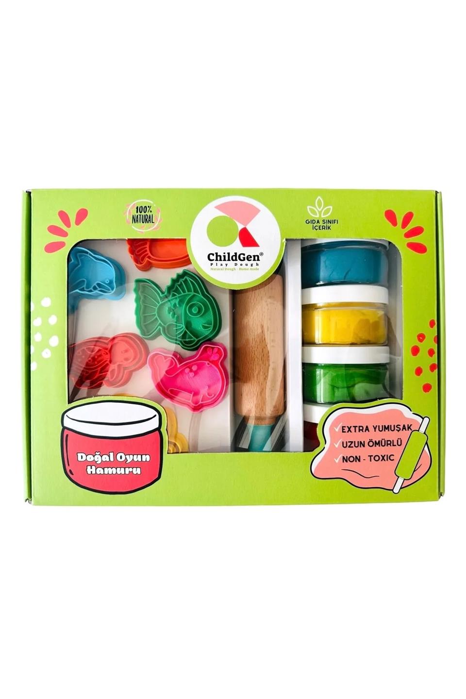 Doğal Oyun Hamurları Premıum Kutu Set - Deniz Canlıları