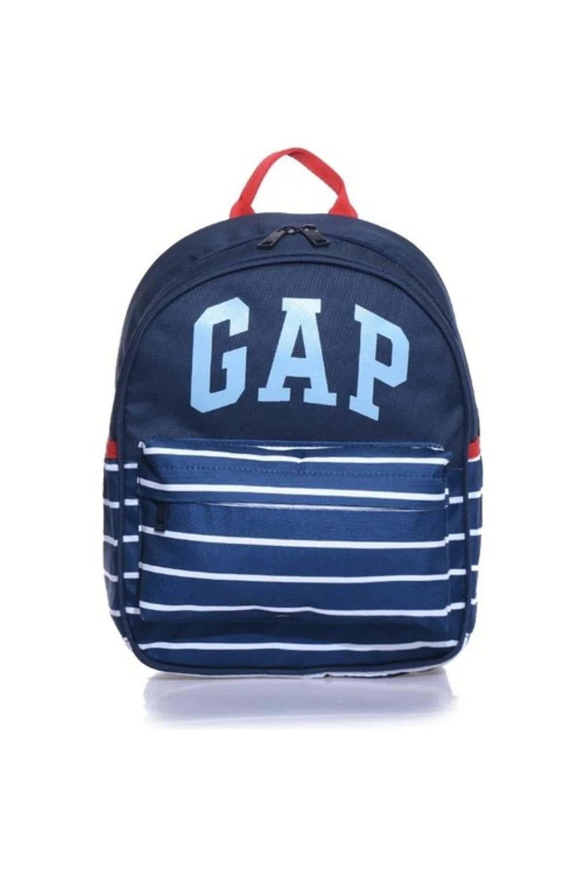 Gap Kıds Anaokul Çantası Lacivert Çizgili
