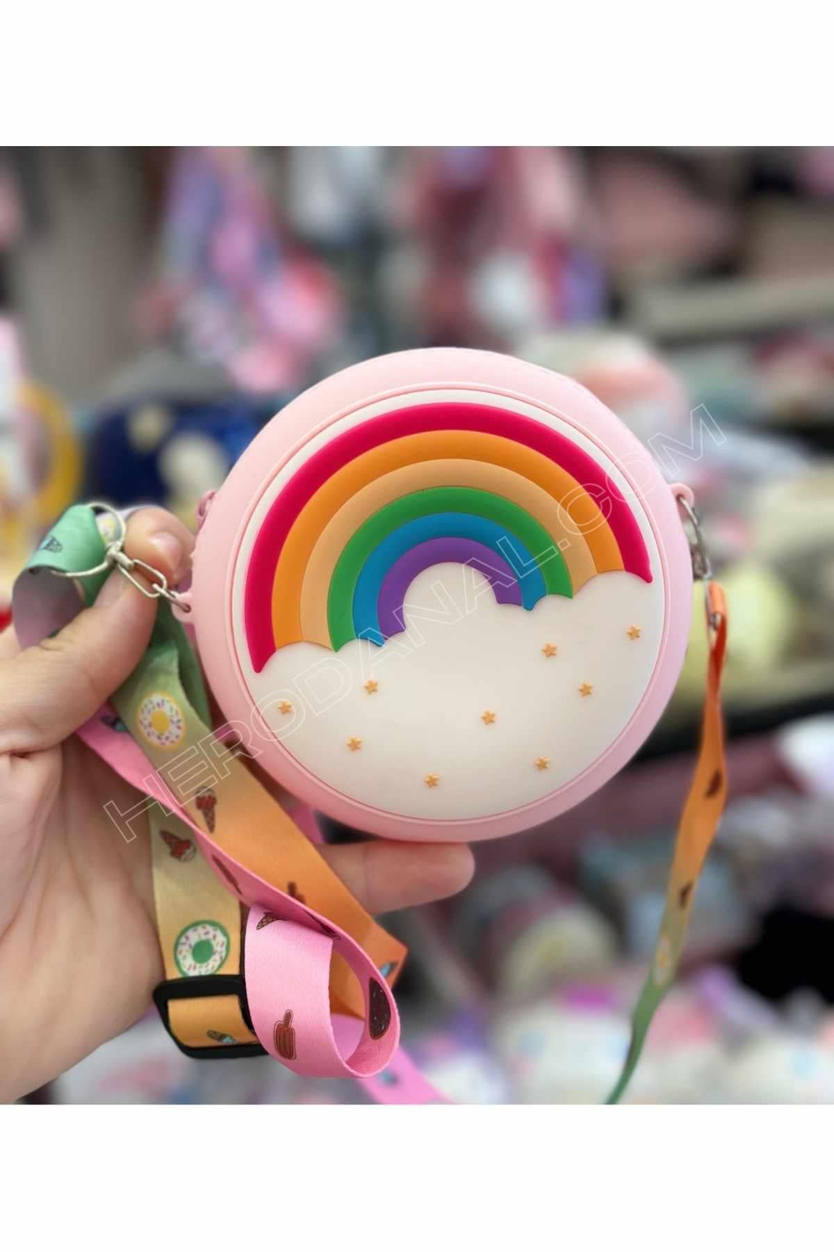 Gökkuşağı Silikon Çanta 