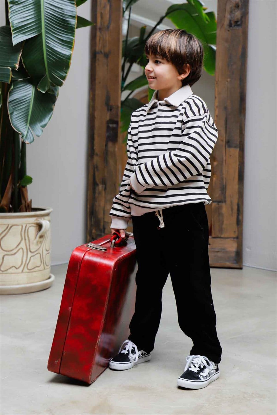 Harley Çizgili Sweatshirt