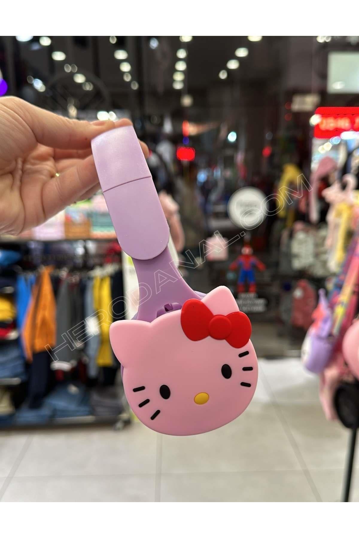 Hello Kitty Bluetooth Kulaklık - Lila Gövde - Pembe