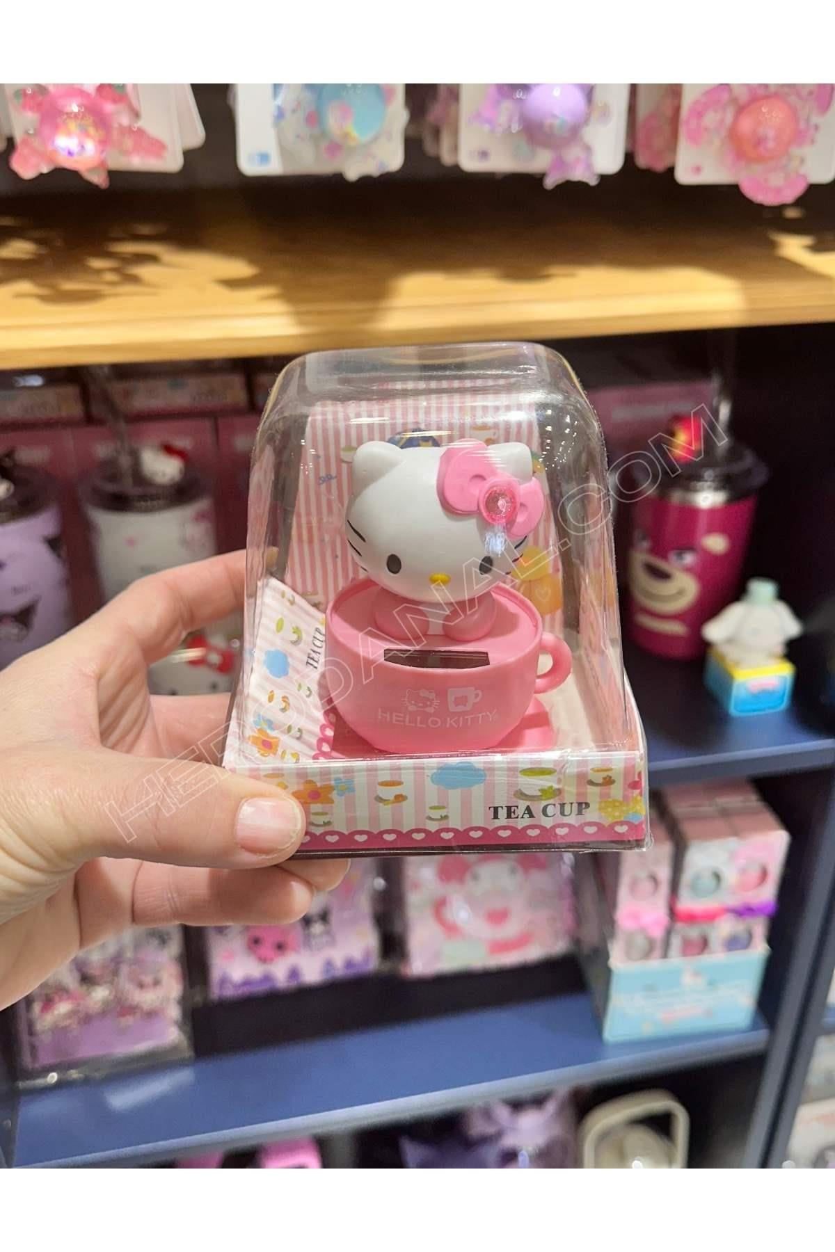 Hello Kitty Güneş-Işık Enerjisi İle Sallanan Kafa Figür Aksesuar - Pembe