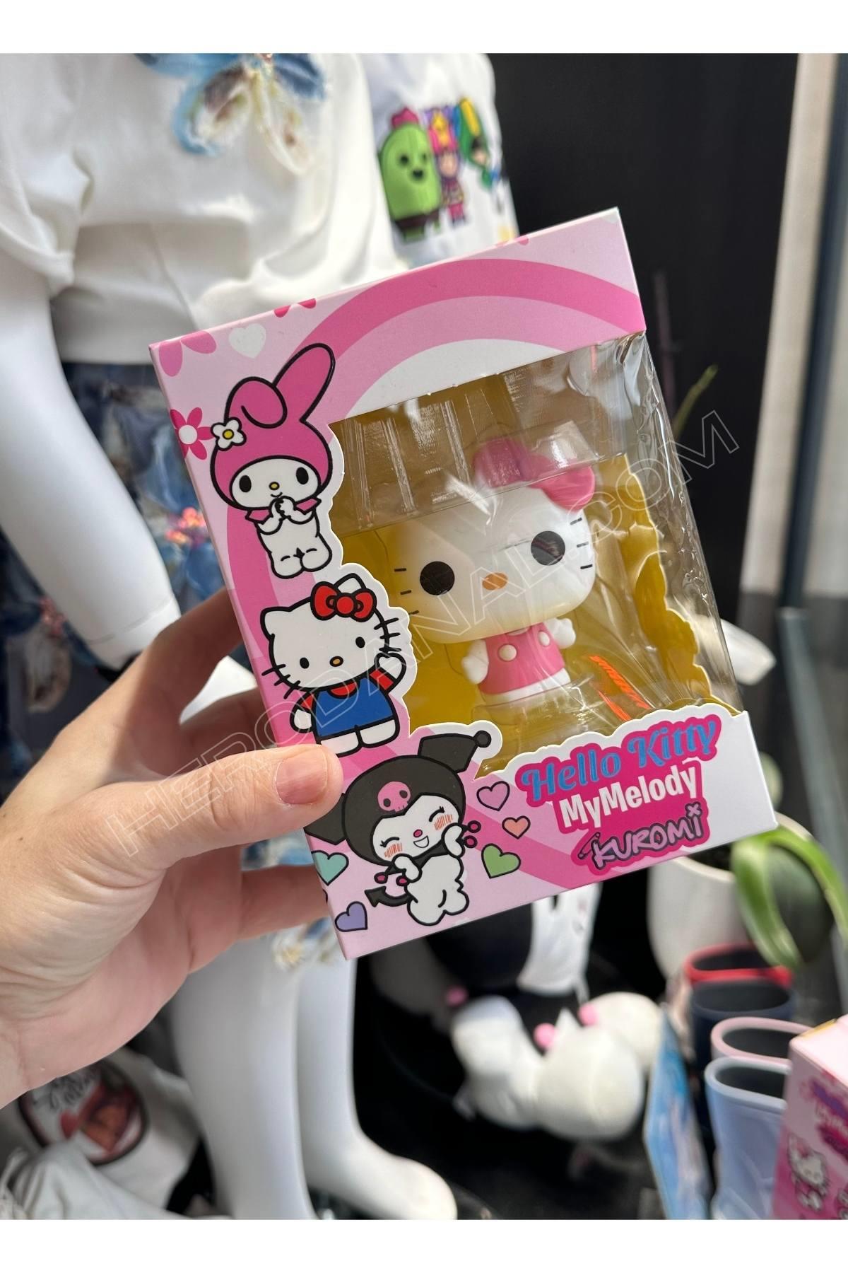 Hello Kitty Oyuncak Figür Oynar Büyük Kafalı - Model 1 - Pembe