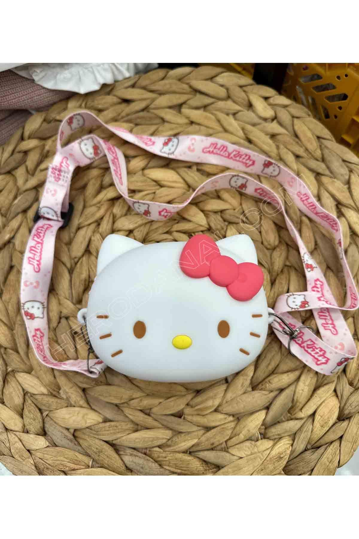 Hello Kitty Silikon Çanta - Beyaz