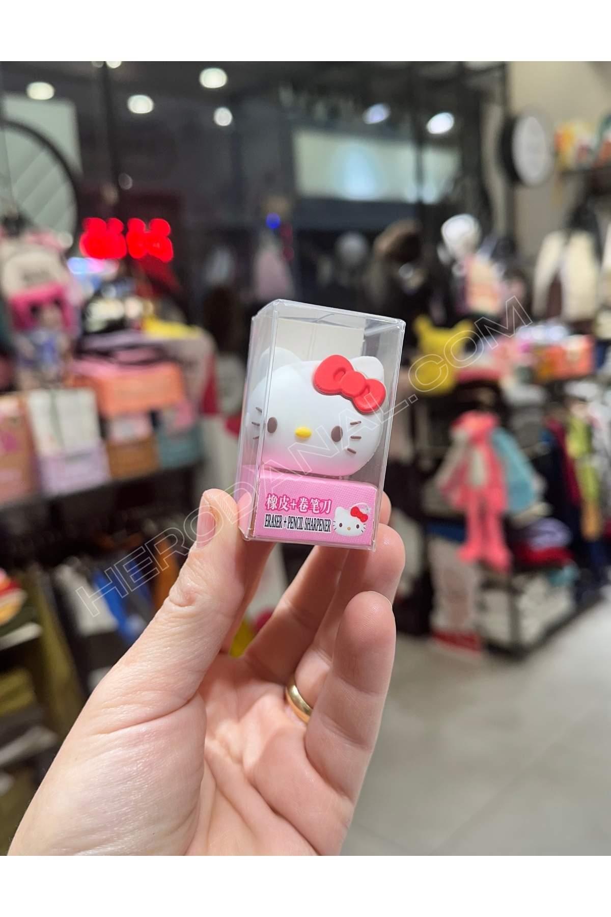 Hello Kitty Yeni Model Silikon Silgi Kalem Traş