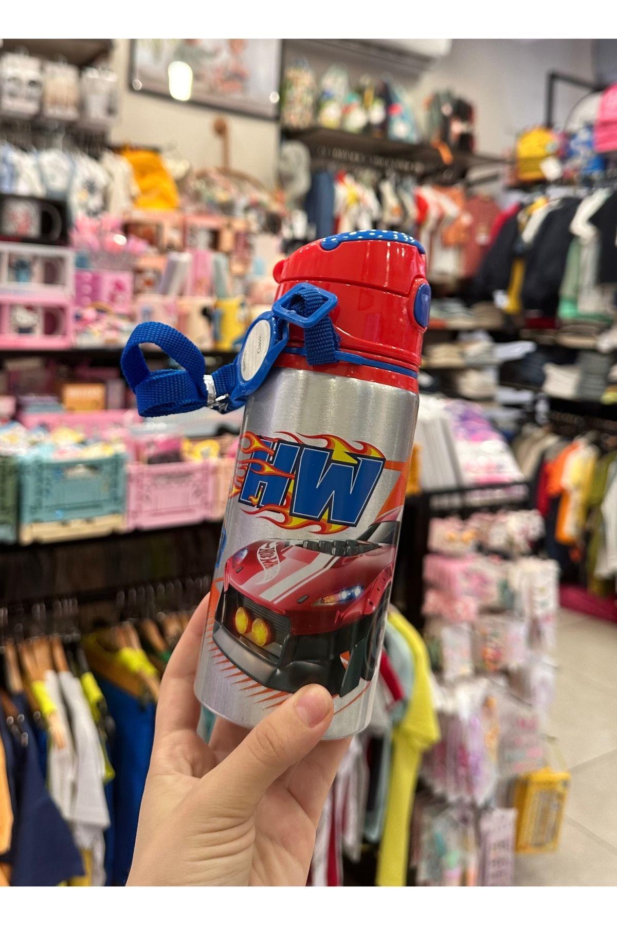 Hot Wheels Aluminyum Çelik Matara 500ml - Lisanslı - Model 1