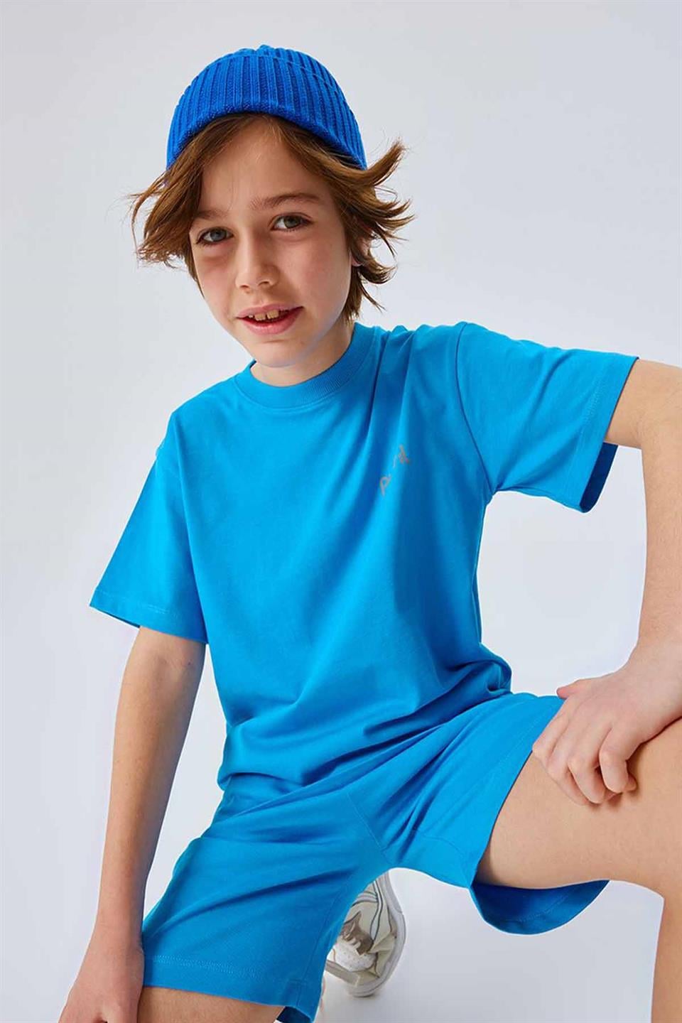 İkili Pamuklu Set - Mavi