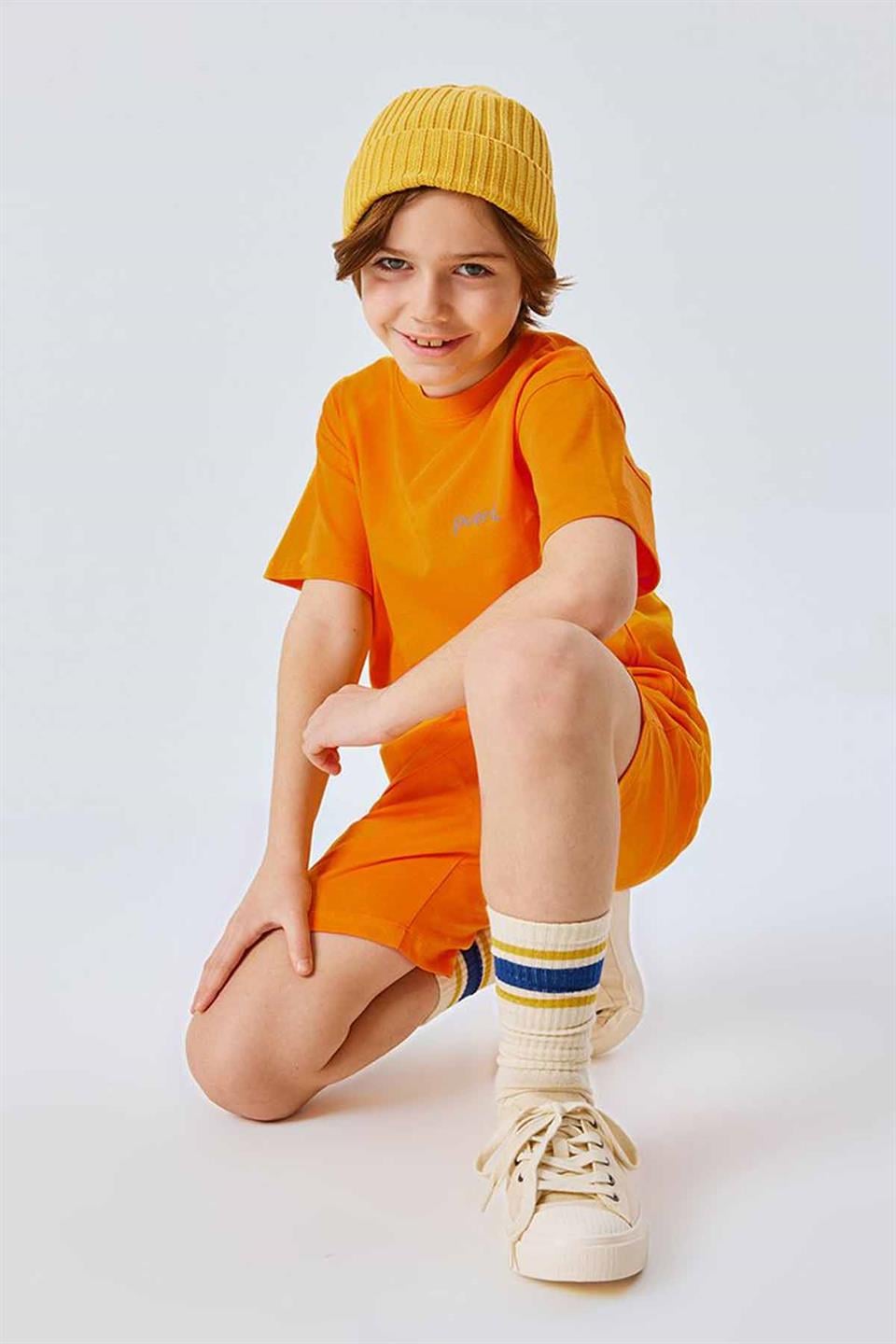 İkili Pamuklu Set - Turuncu