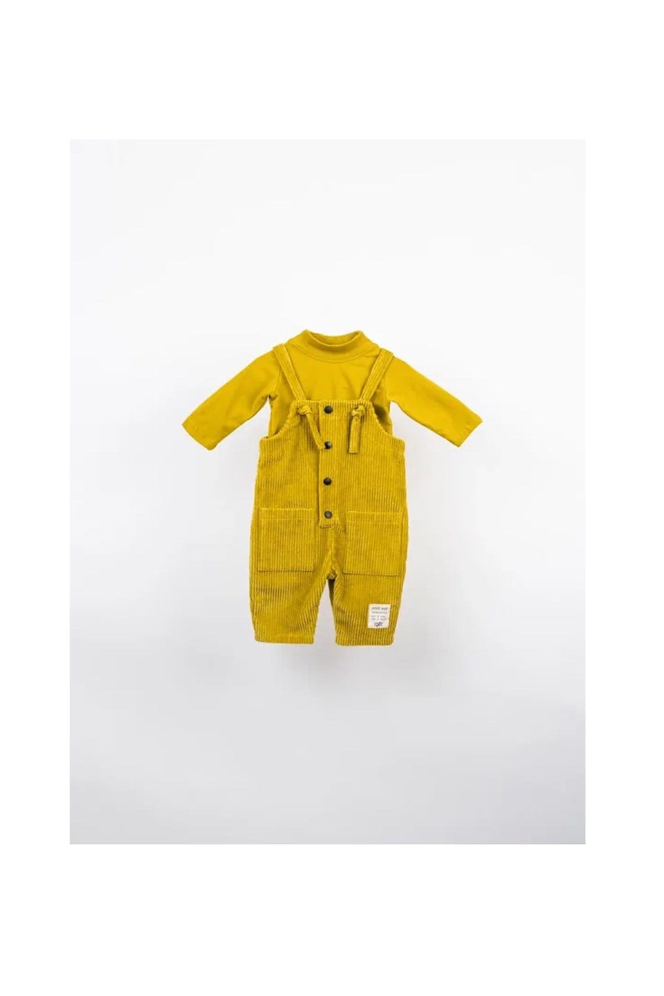 Kadife Düğmeli Salopet