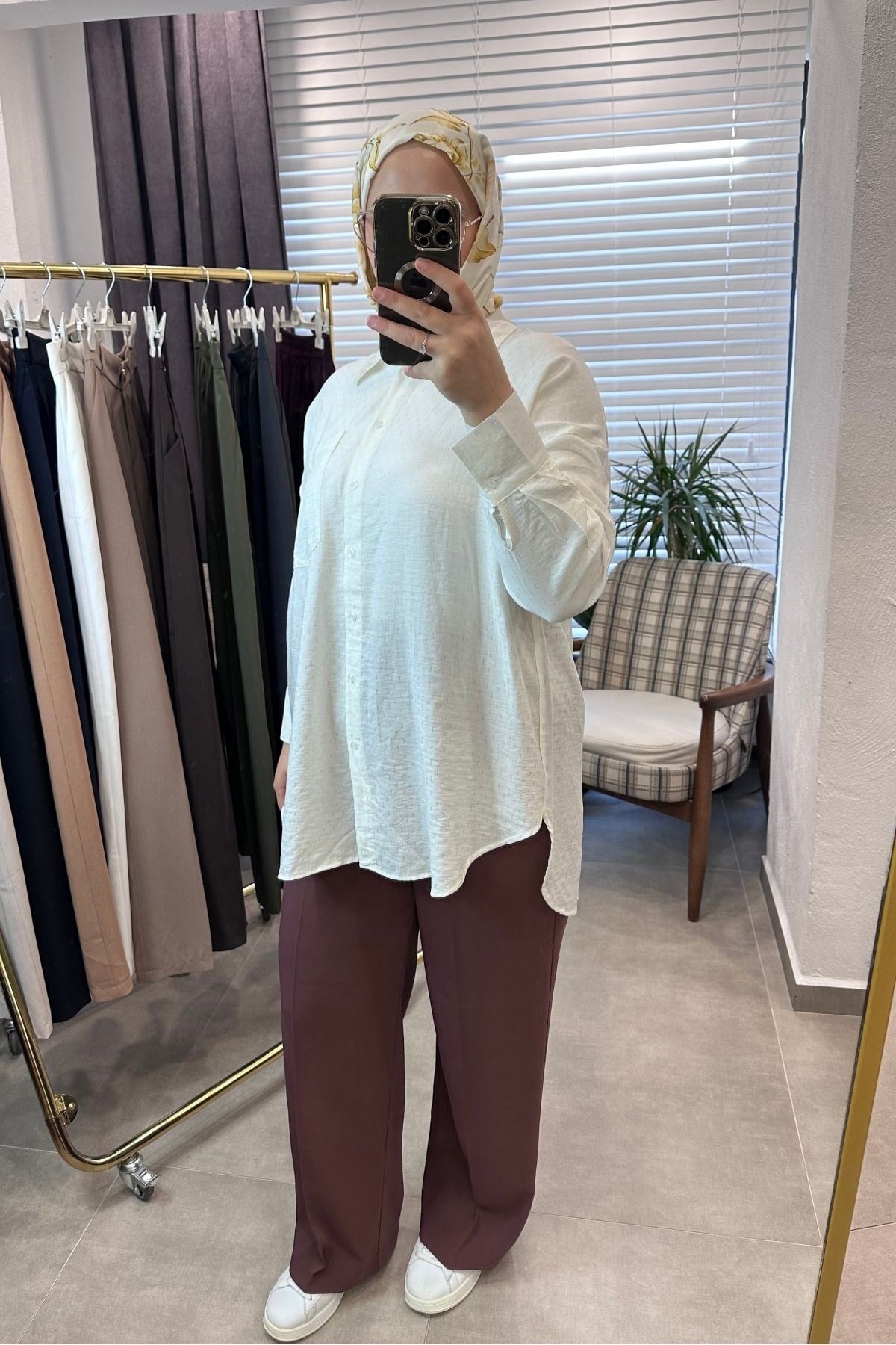 Kadın Premium Seri Beli Lastikli Bol Pallazzo Pantolon -Gül Kurusu[Soğan]