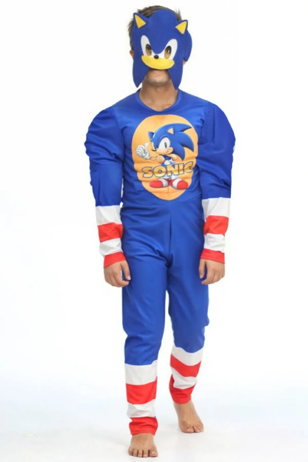 Kaslı Kirpi Sonıc Kostumu Erkek Çocuk Kaslı Sonic Kostümü