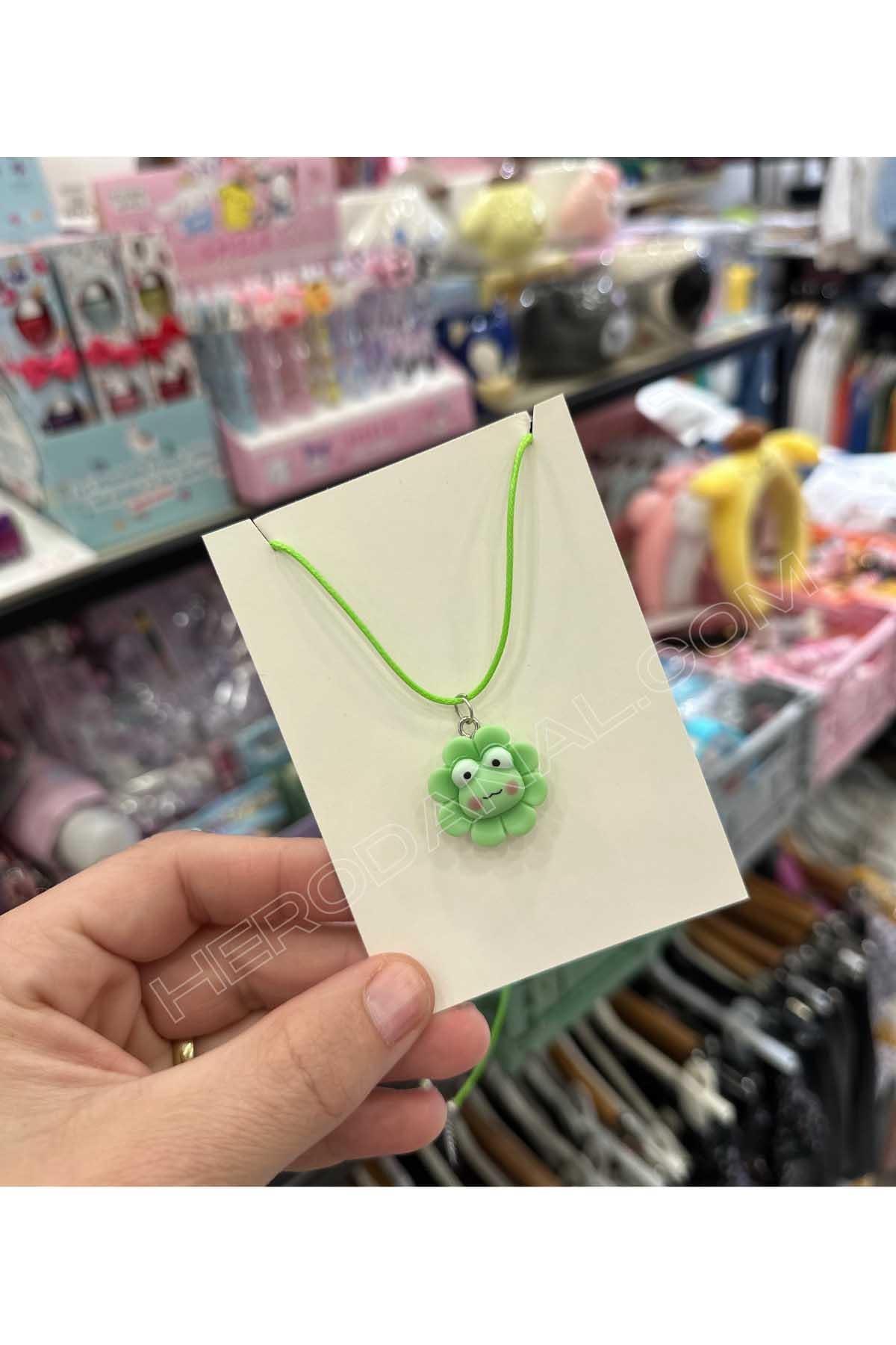 Keroppi Aksesuarlı - Sanrio İp Kolye