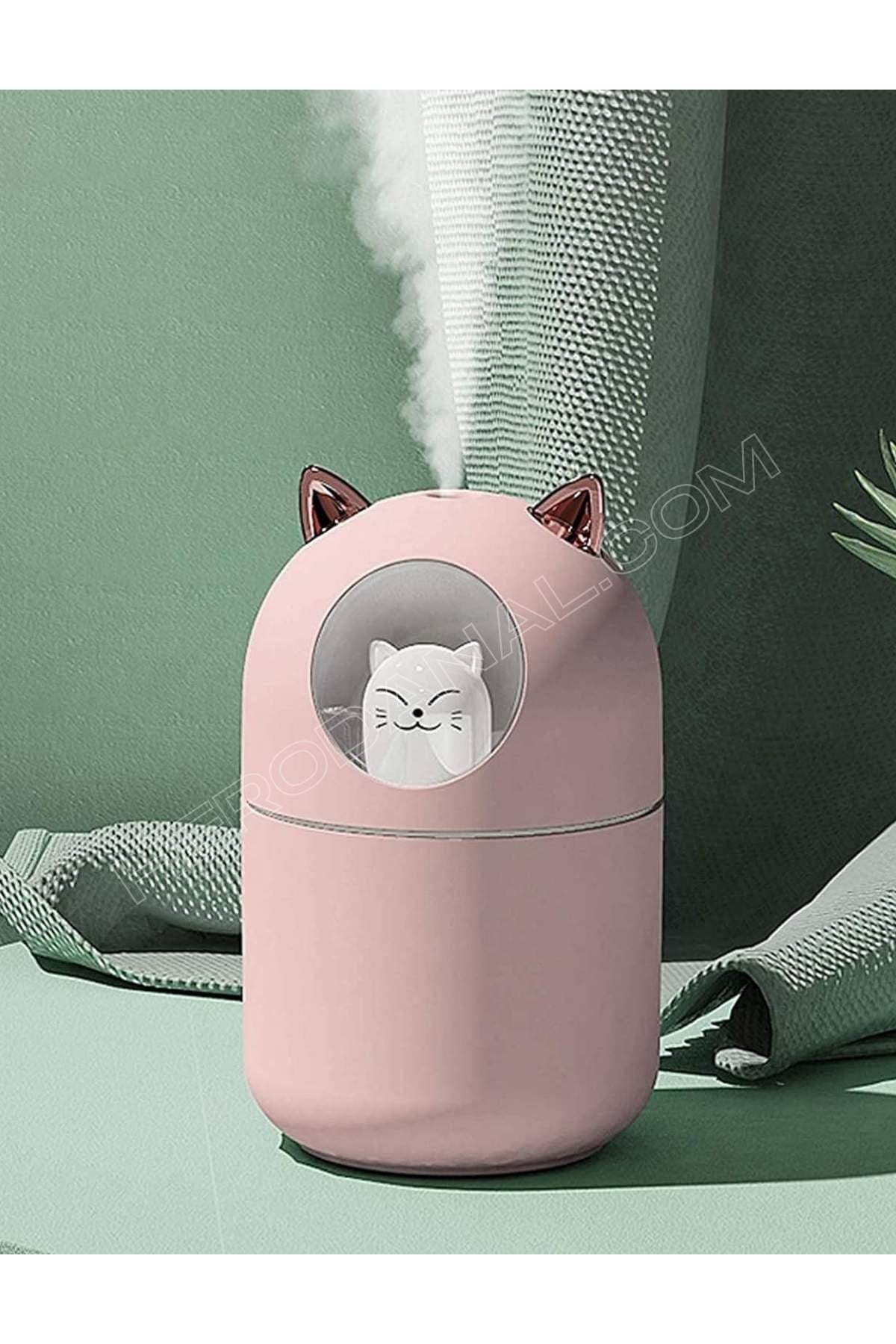 Kitty Cat 300ml Gece Lambası Özellikli Hava Nemlendirici - Pembe