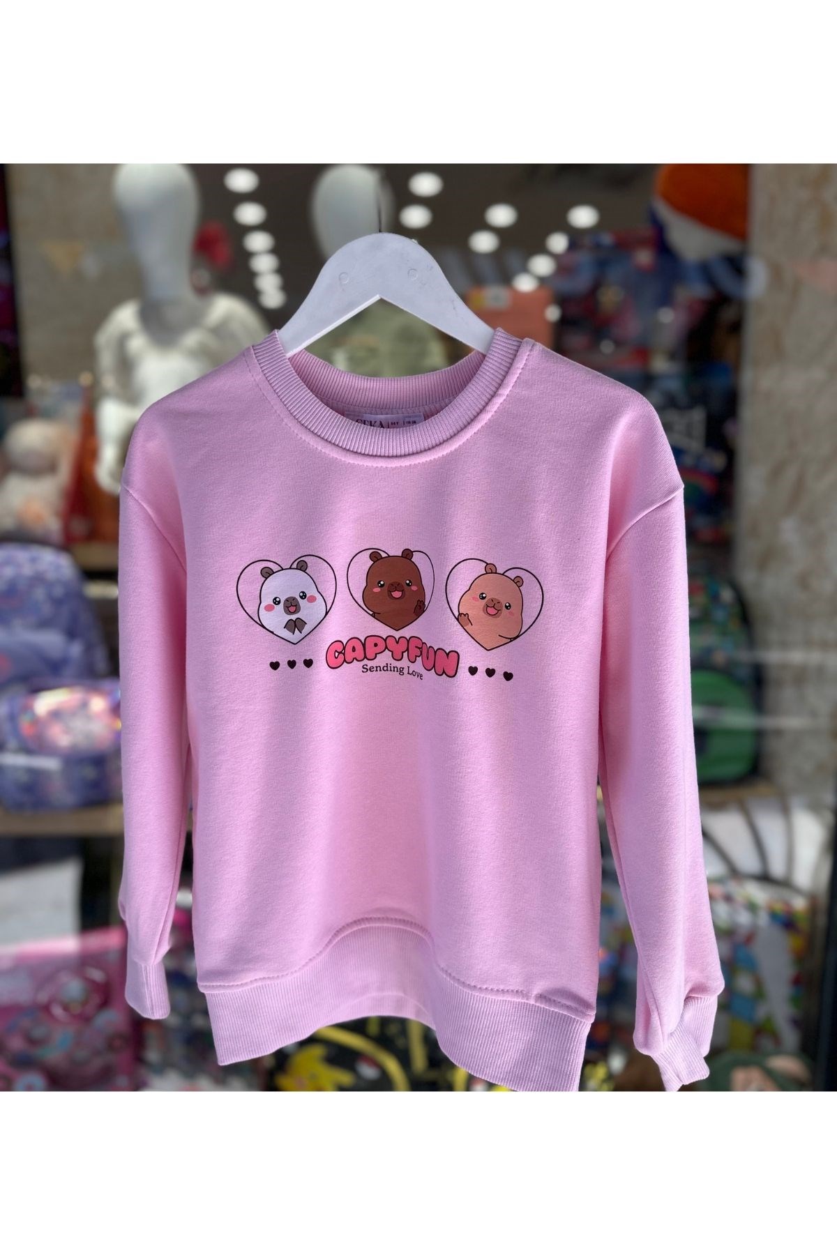 Kız Çocuk Çift Yüz Baskılı Sweat - Model 06