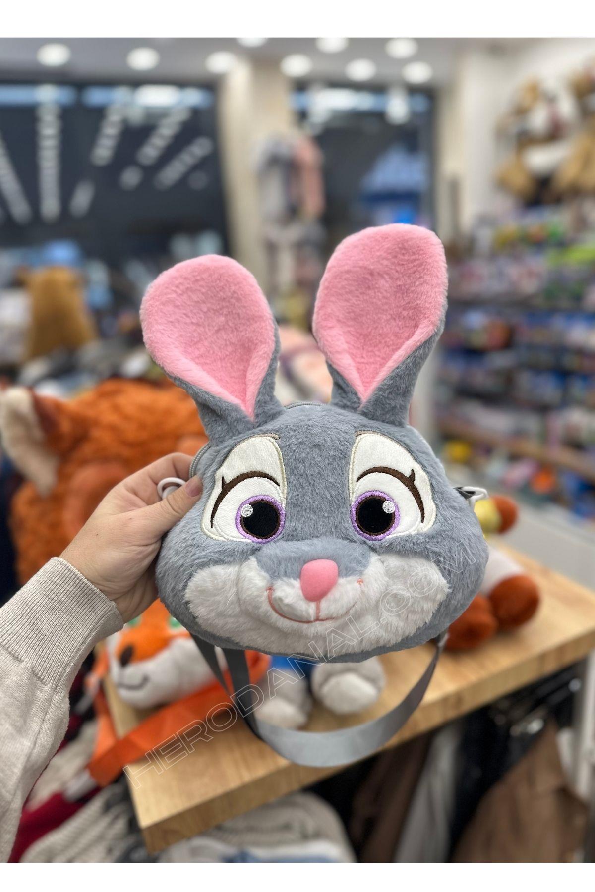 Küçük Boy El Çantalısı - 24cm Sevimli Tavşan
