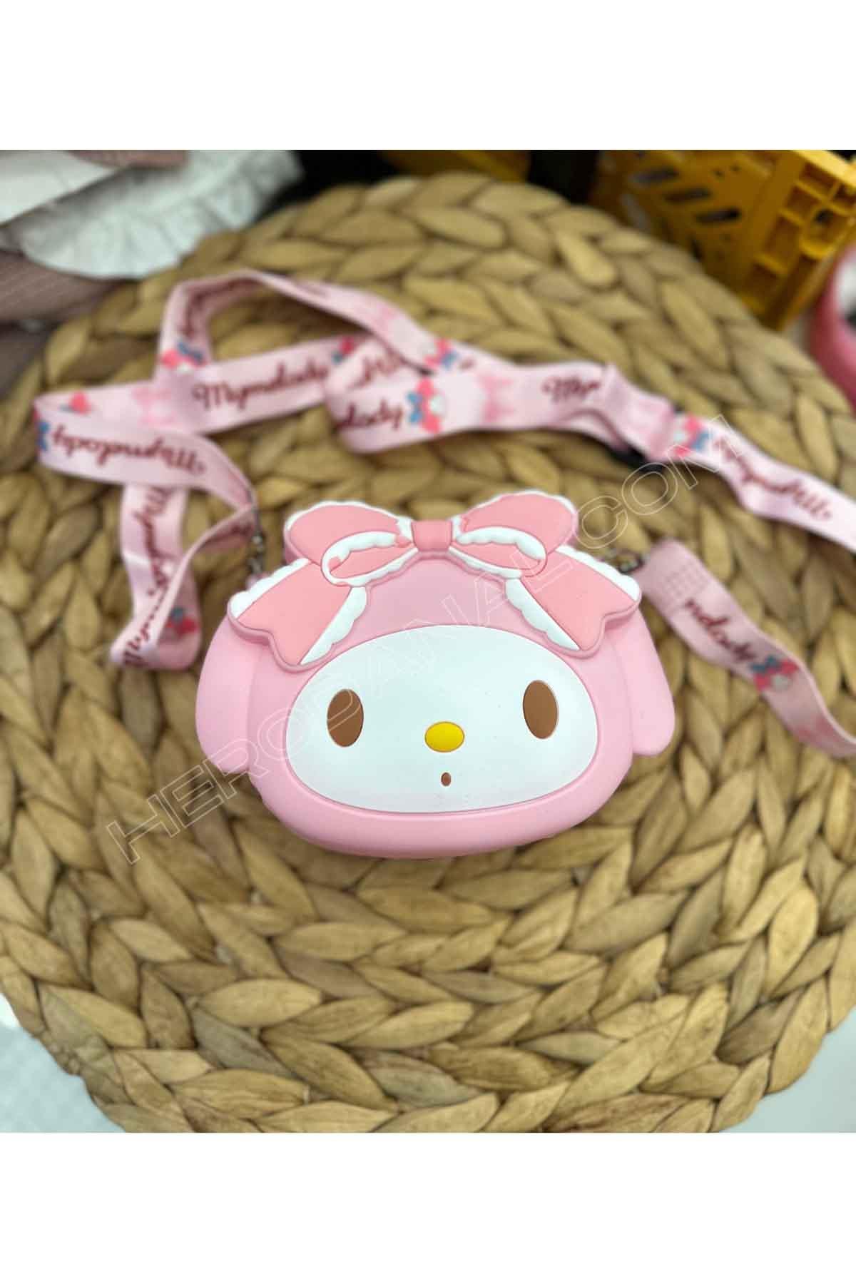 Kurdaleli My Melody Silikon Çanta - Açık Pembe