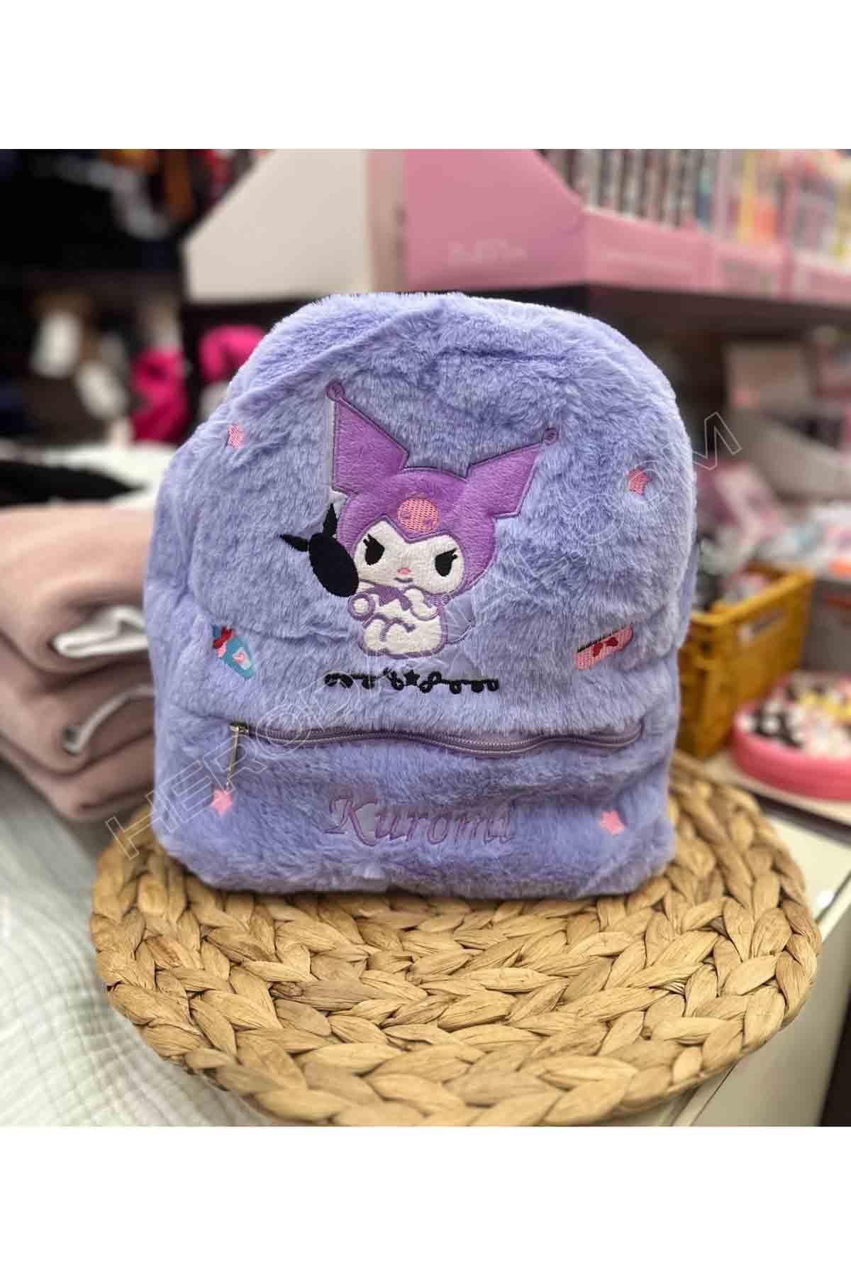 Kuromi Sırt Çantası 28 CM Peluş