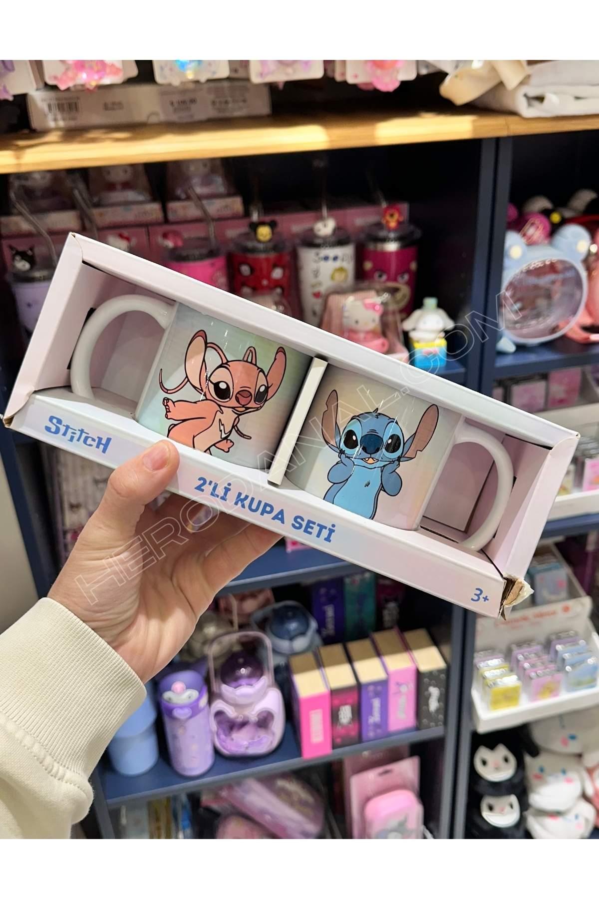 Lilo & Stitch 2'li Kupa Seti Porselen 