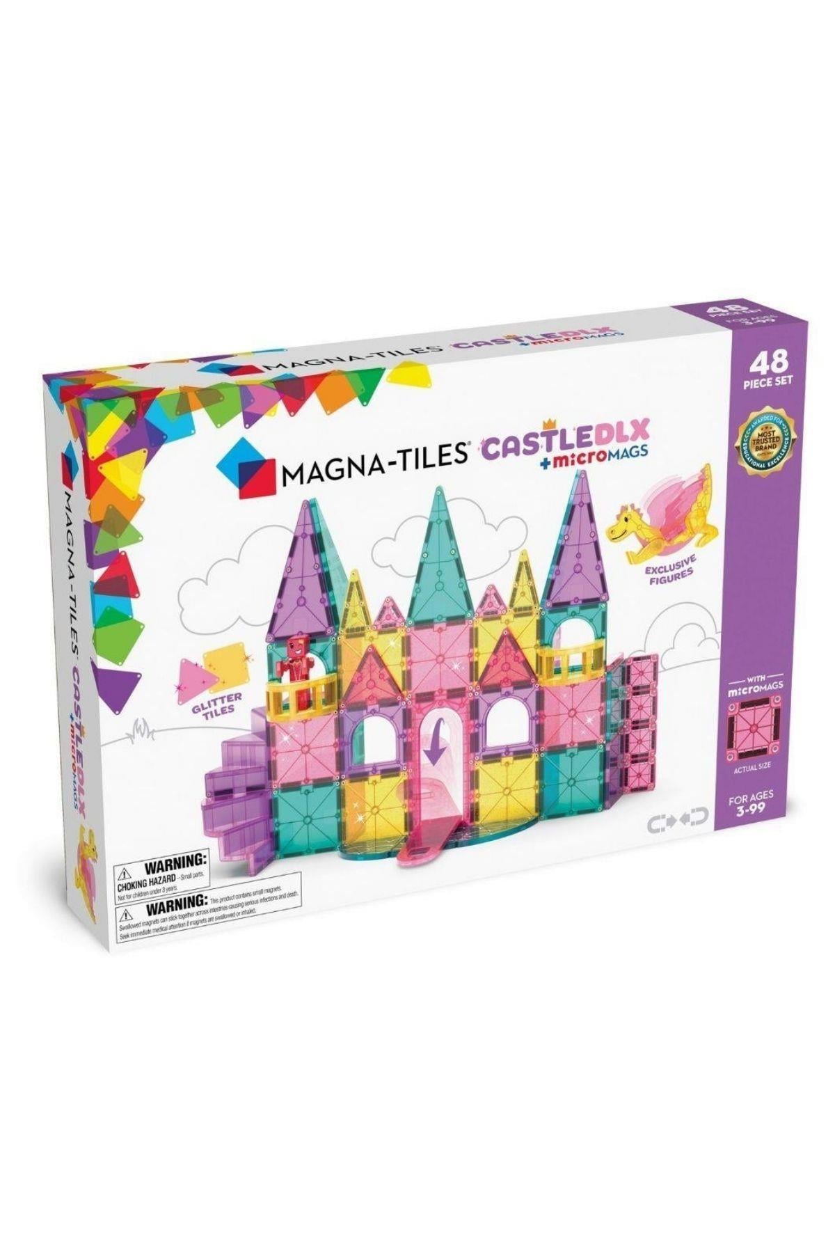 MAGNA-TILES® - Castle DLX - Prenses Şatosu Manyetik Bloklar - 48 Parça