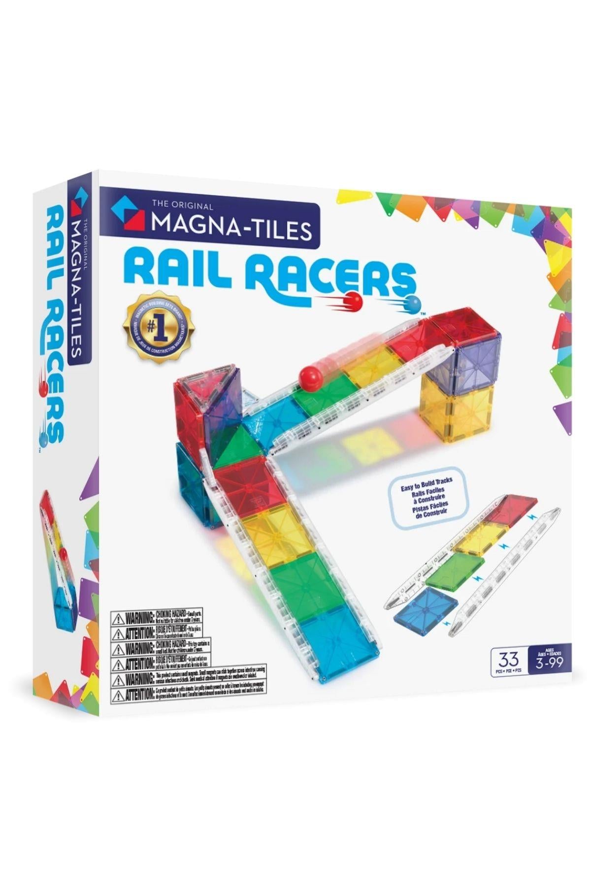 MAGNA-TILES® - Rail Racers Manyetik Bloklar - 33 Parça