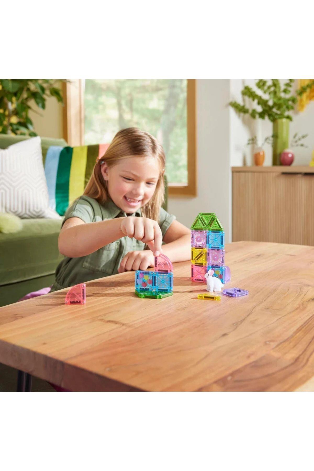 MAGNA-TILES® - Travel Set - Bahar Bahçe Seti Manyetik Bloklar - 24 Parça