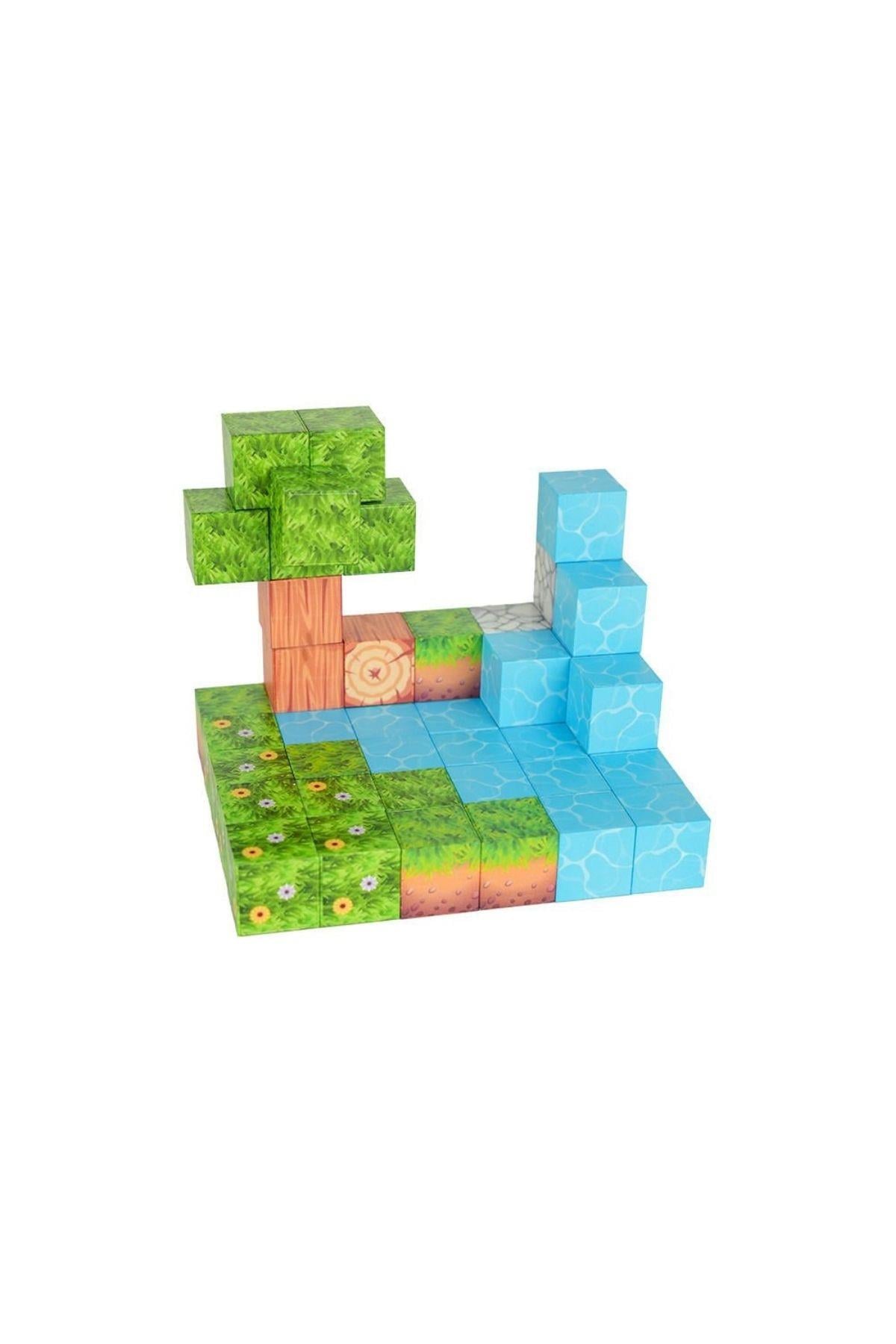 Magnivity - 47 Parça Orman Temalı Manyetik Bloklar
