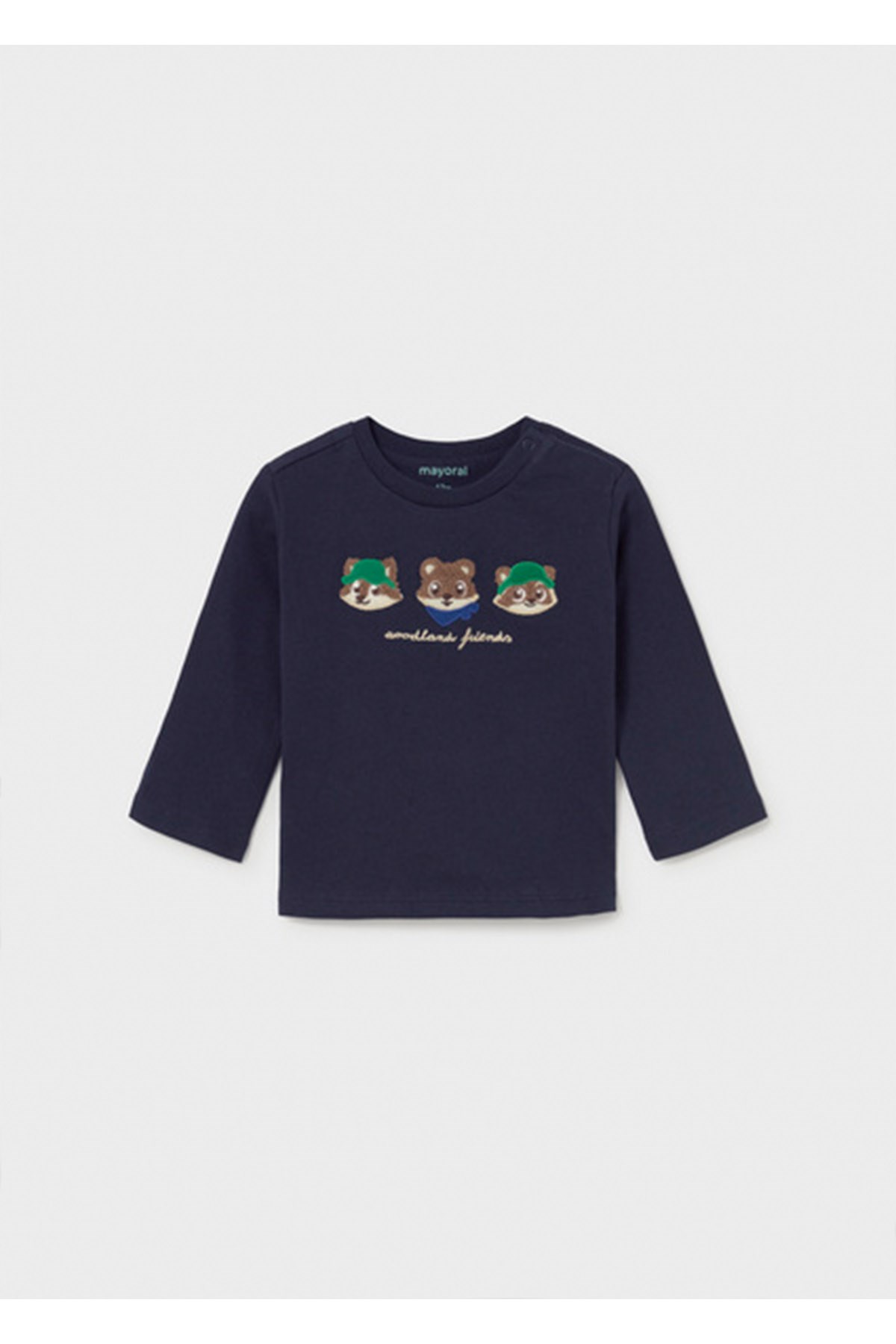 Mayoral Kış Sezon Erkek Bebek Uzun Kol Baskılı Tshirt - Lacivert