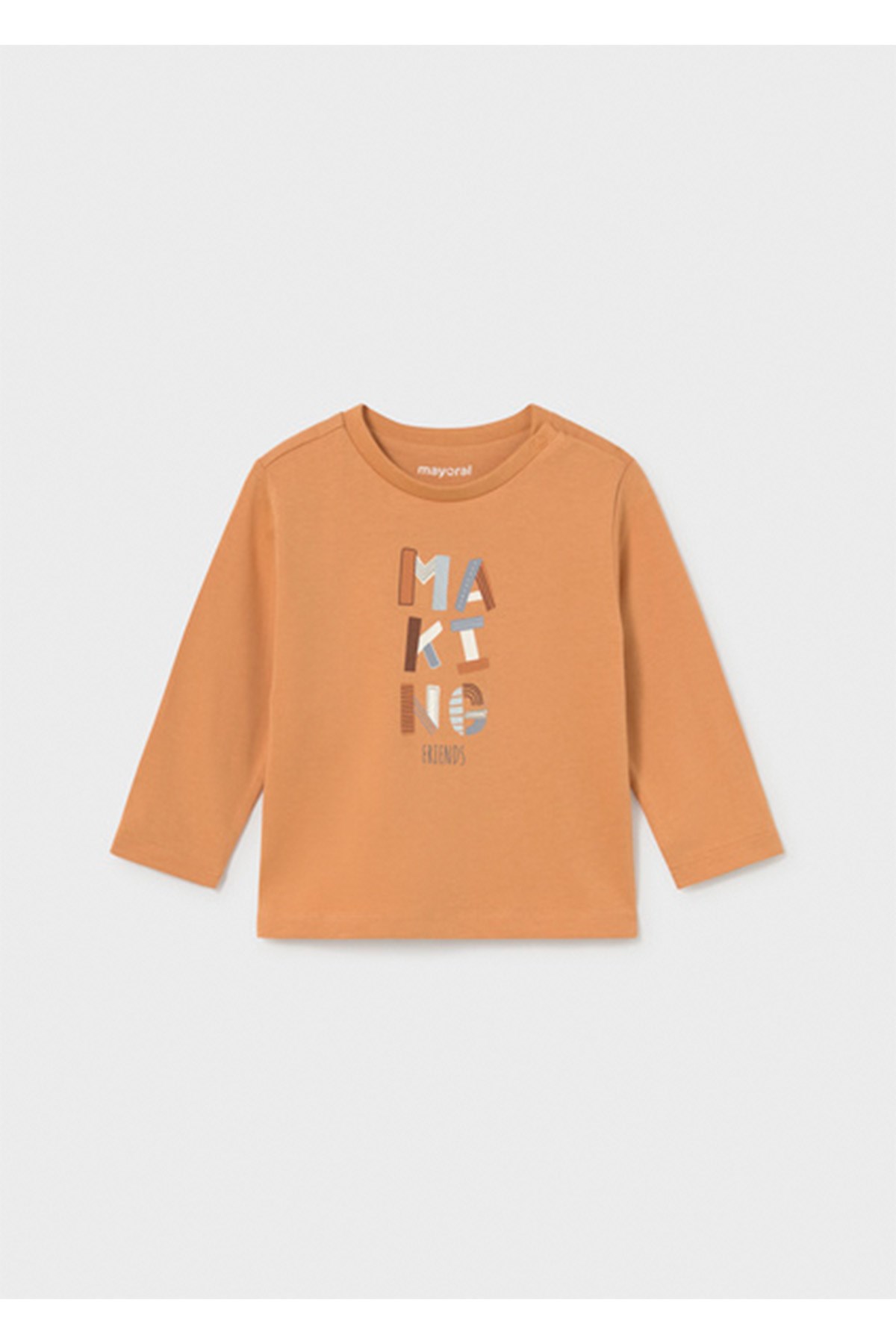 Mayoral Kış Sezon Erkek Bebek Uzun Kol Basic Tshirt - Turuncu