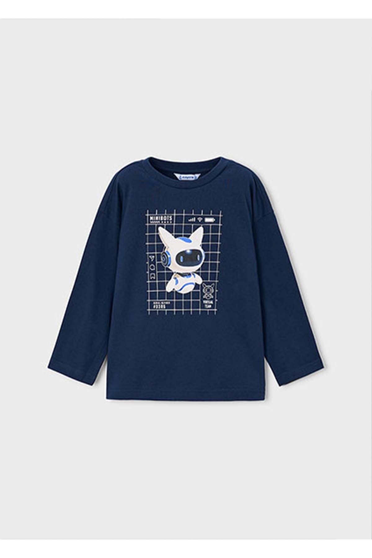 Mayoral Kış Sezon Erkek Çocuk Uzun Kol Tshirt - Lacivert