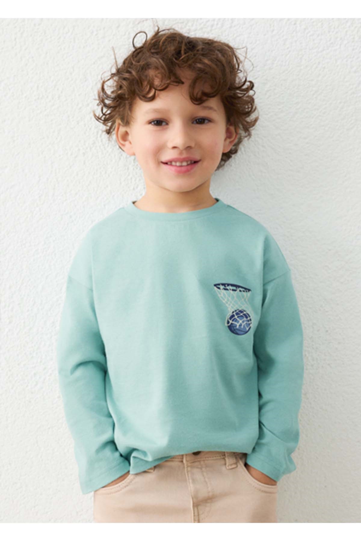 Mayoral Kış Sezon Erkek Çocuk Uzun Kol Tshirt - Yeşil