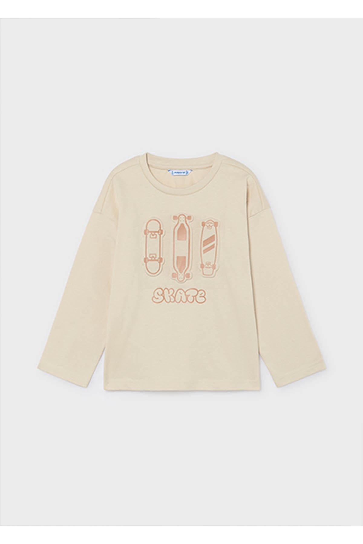 Mayoral Kış Sezon Erkek Çocuk Uzun Kol Tshirt - Bej