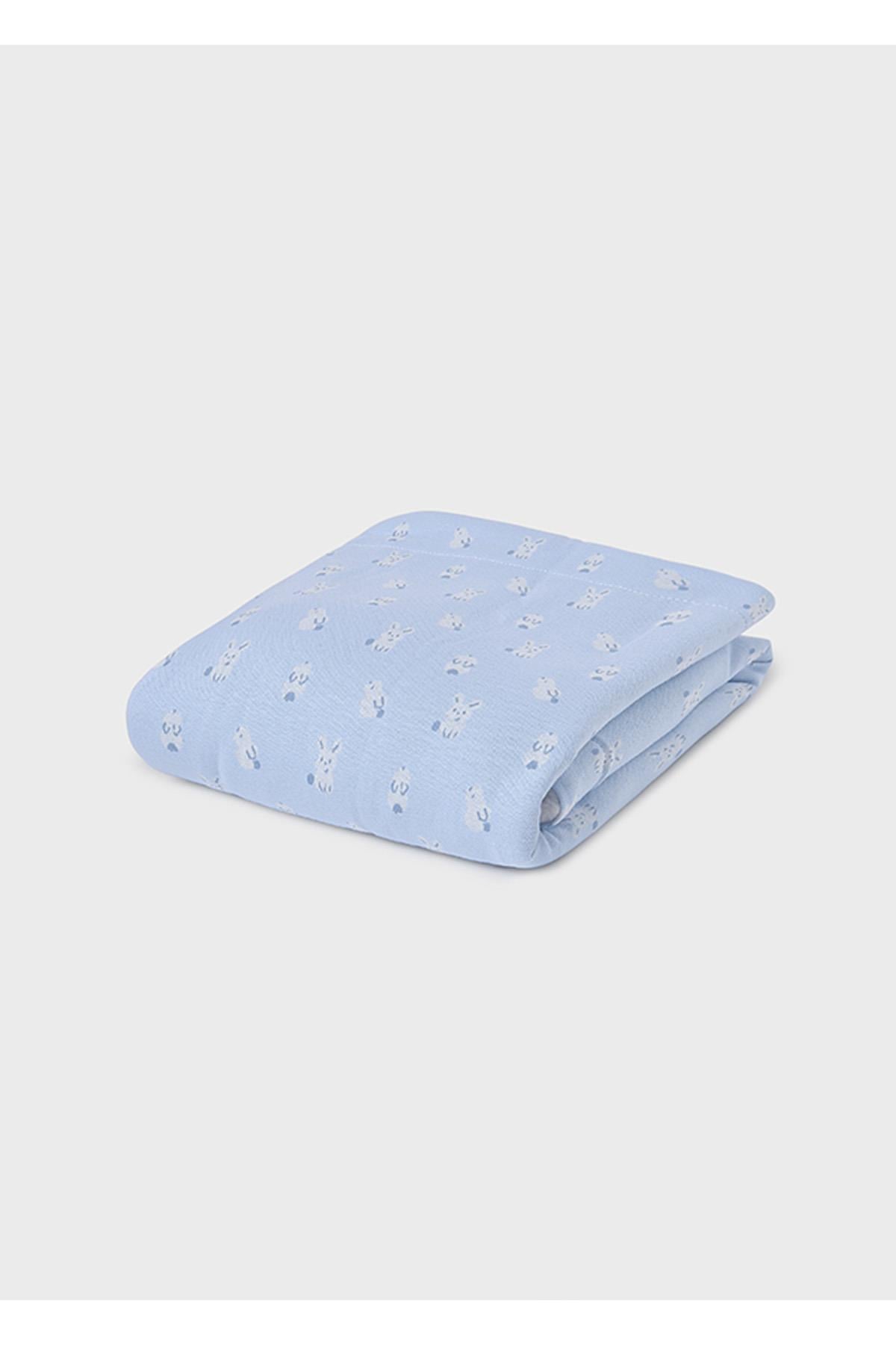 Mayoral Kışlık Bebek  Battaniye Baskı Detaylı - Mavi