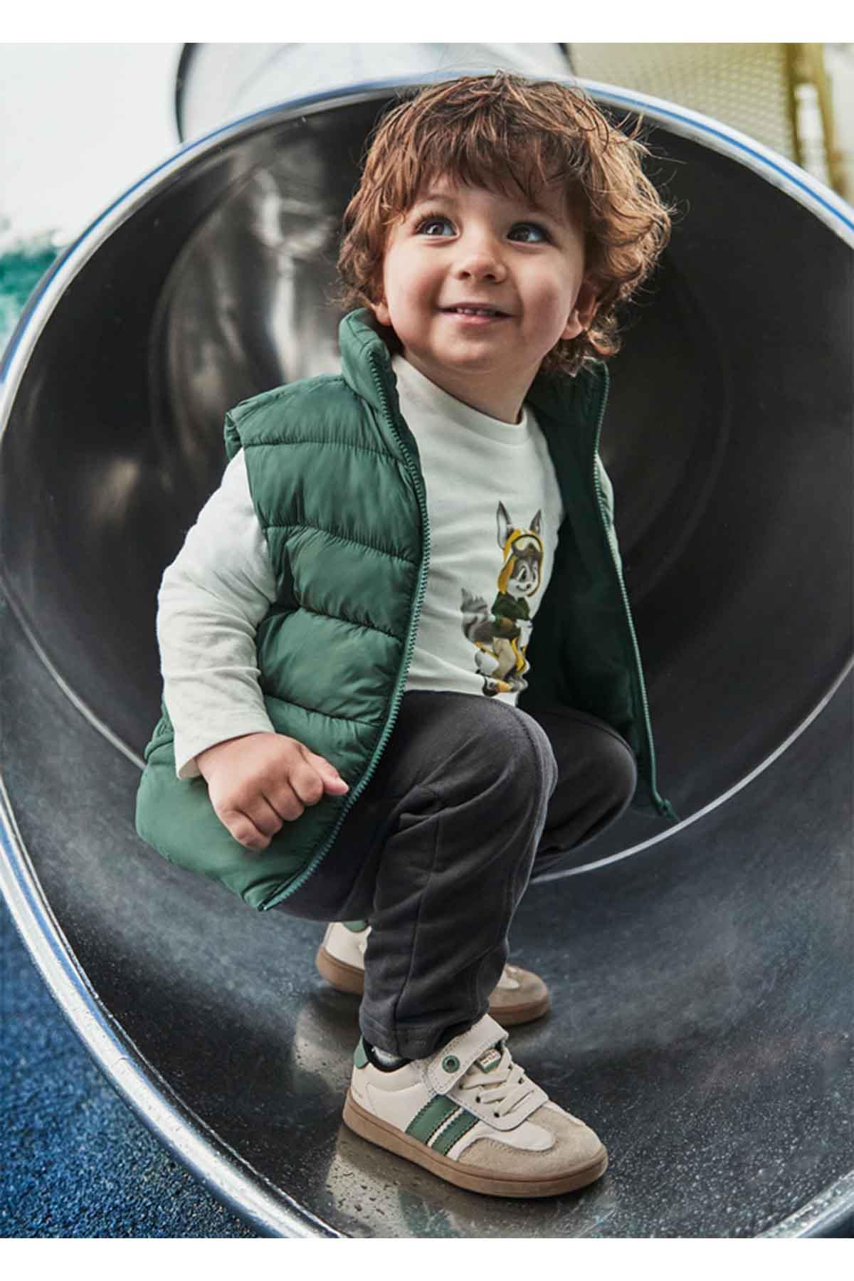 Mayoral Kışlık Erkek Bebek 3'lü Yelekli Set - Yeşil