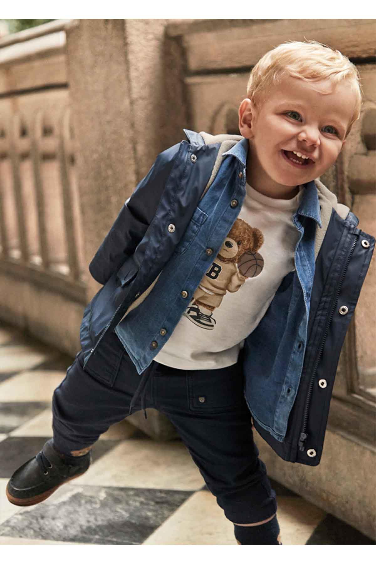 Mayoral Kışlık Erkek Bebek Denim Pantolon - Koyu Mavi