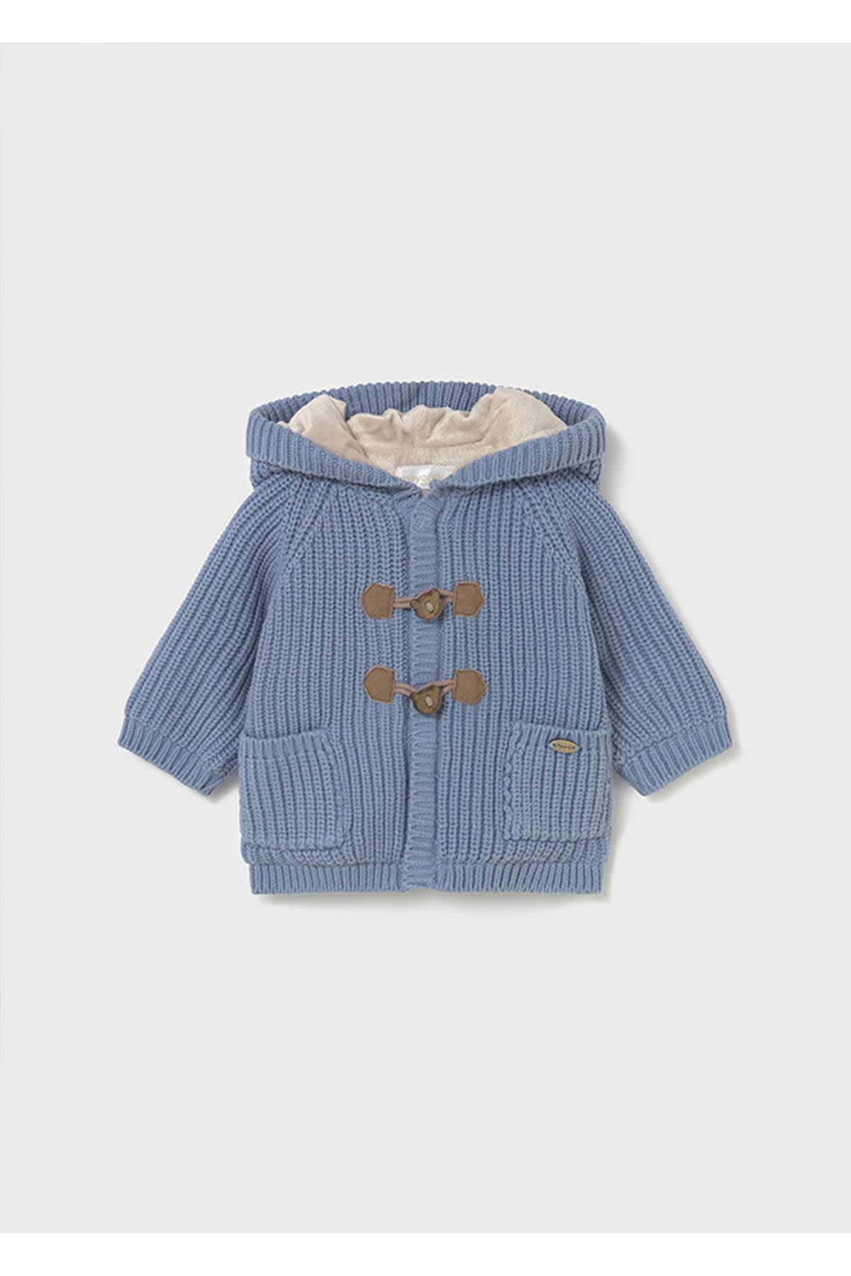 Mayoral Kışlık Erkek Bebek Örme Hırka - Indigo Mavi