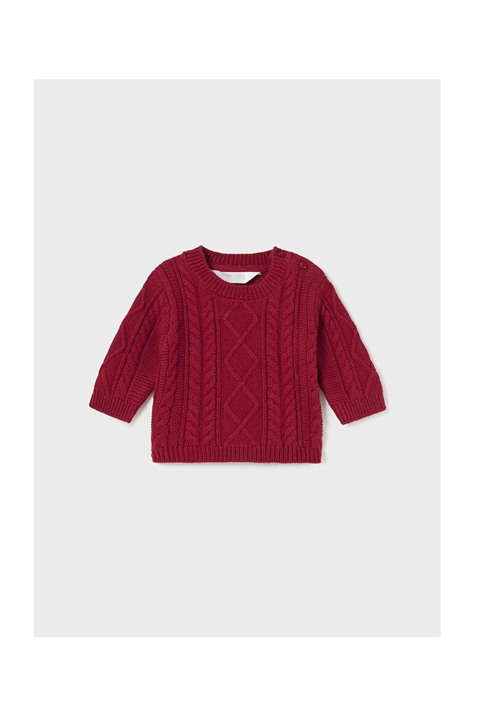 Mayoral Kışlık Erkek Bebek Örme Kazak Kırmızı