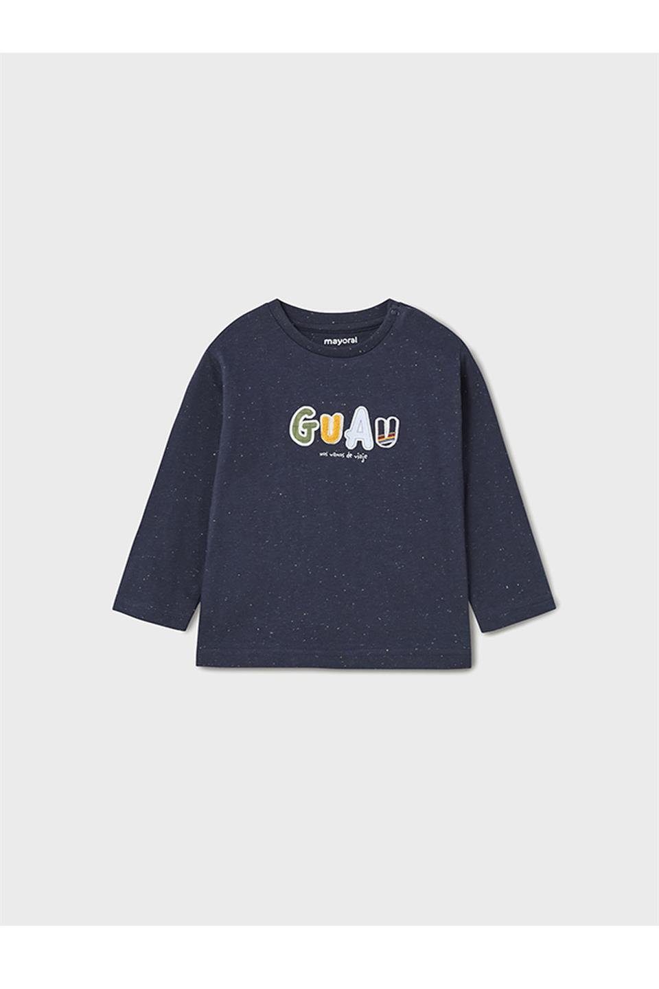 Mayoral Kışlık Erkek Bebek Uzun Kol T-shirt Koyu Mavi