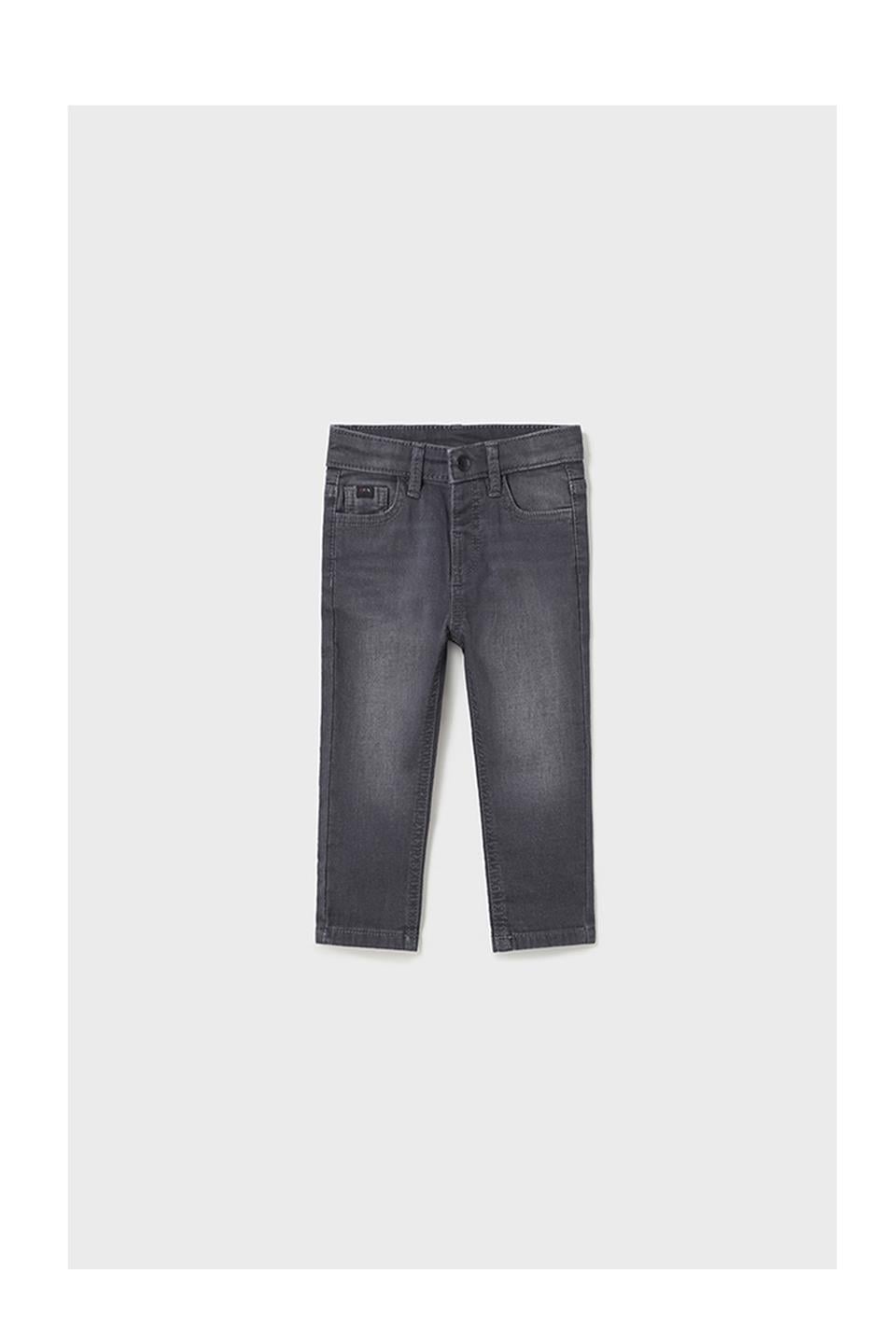 Mayoral Kışlık Erkek Bebek Yumuşak Denim Pantolon Gri