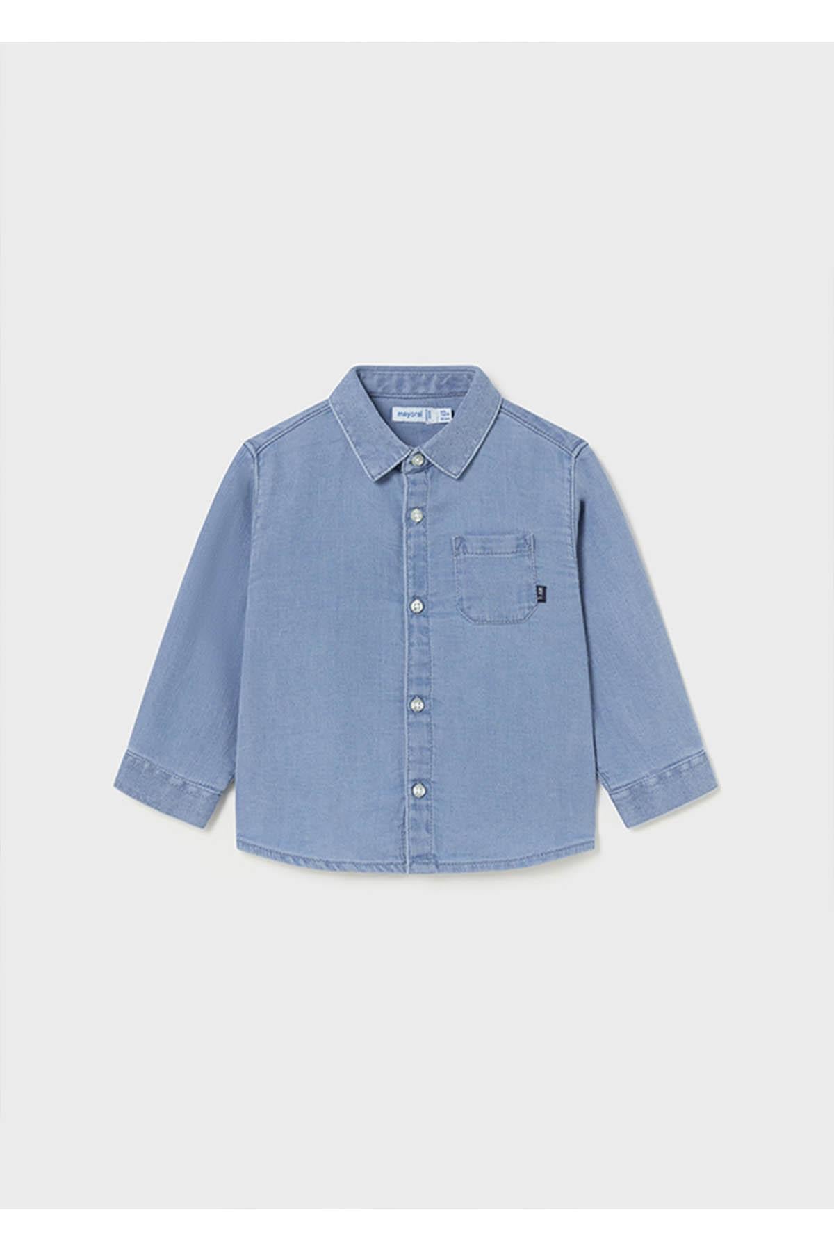 Mayoral Kışlık Erkek Bebek Yumuşak Denim Gömlek