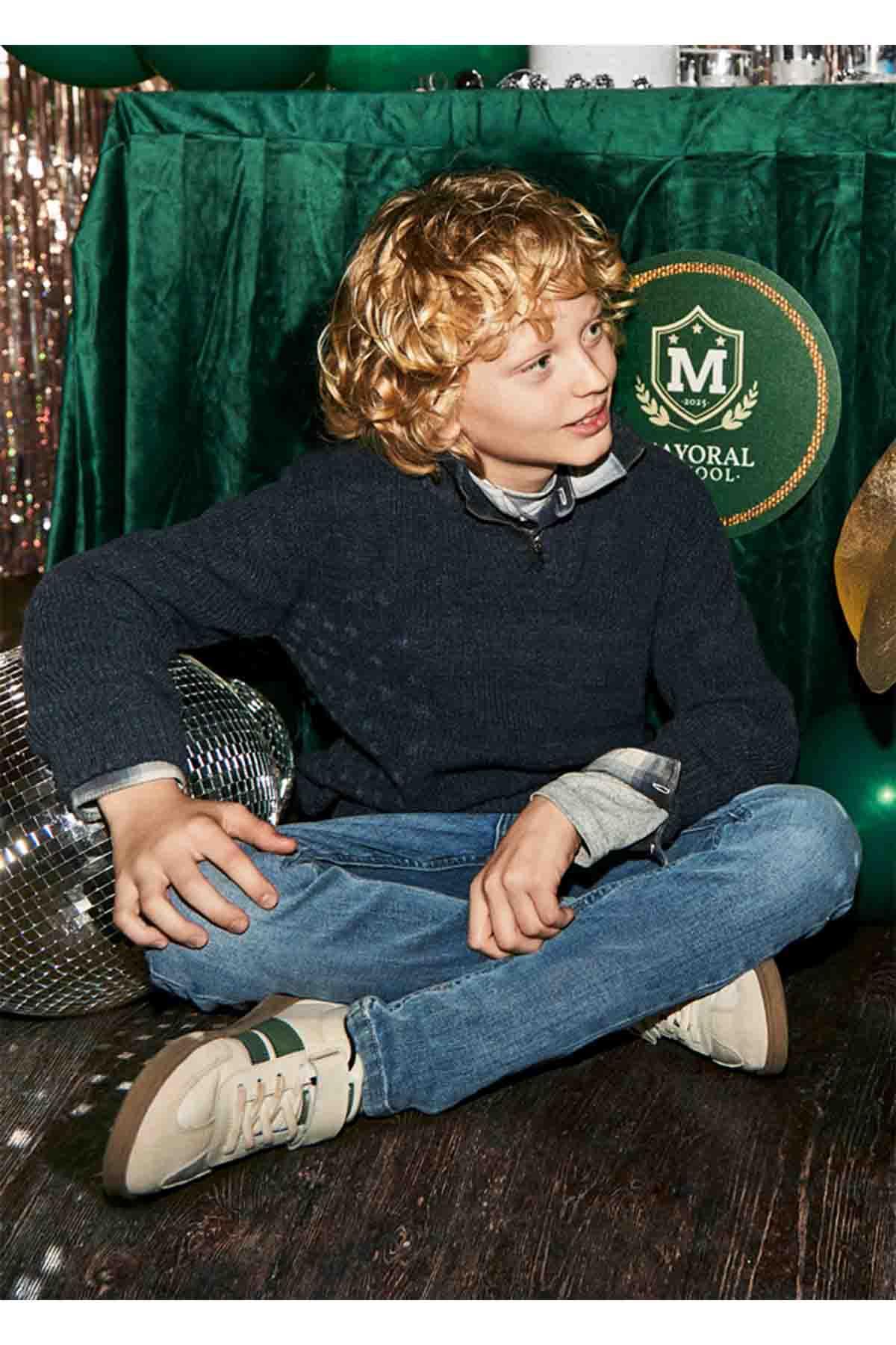 Mayoral Kışlık Erkek Çocuk Basic Slim Fit Pantolon  - Mavi