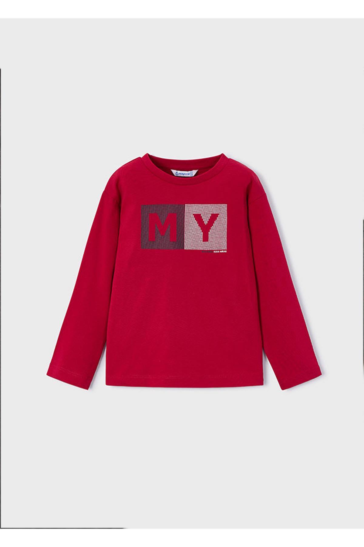 Mayoral Kışlık Erkek Çocuk Uzun Kol Tshirt - Kırmızı