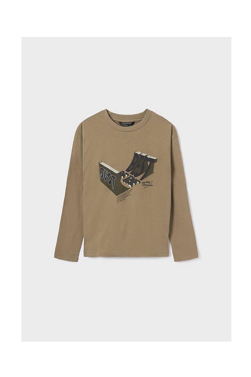 Mayoral Kışlık Erkek Uzun Kol T-shirt 2'li Set Yeşil