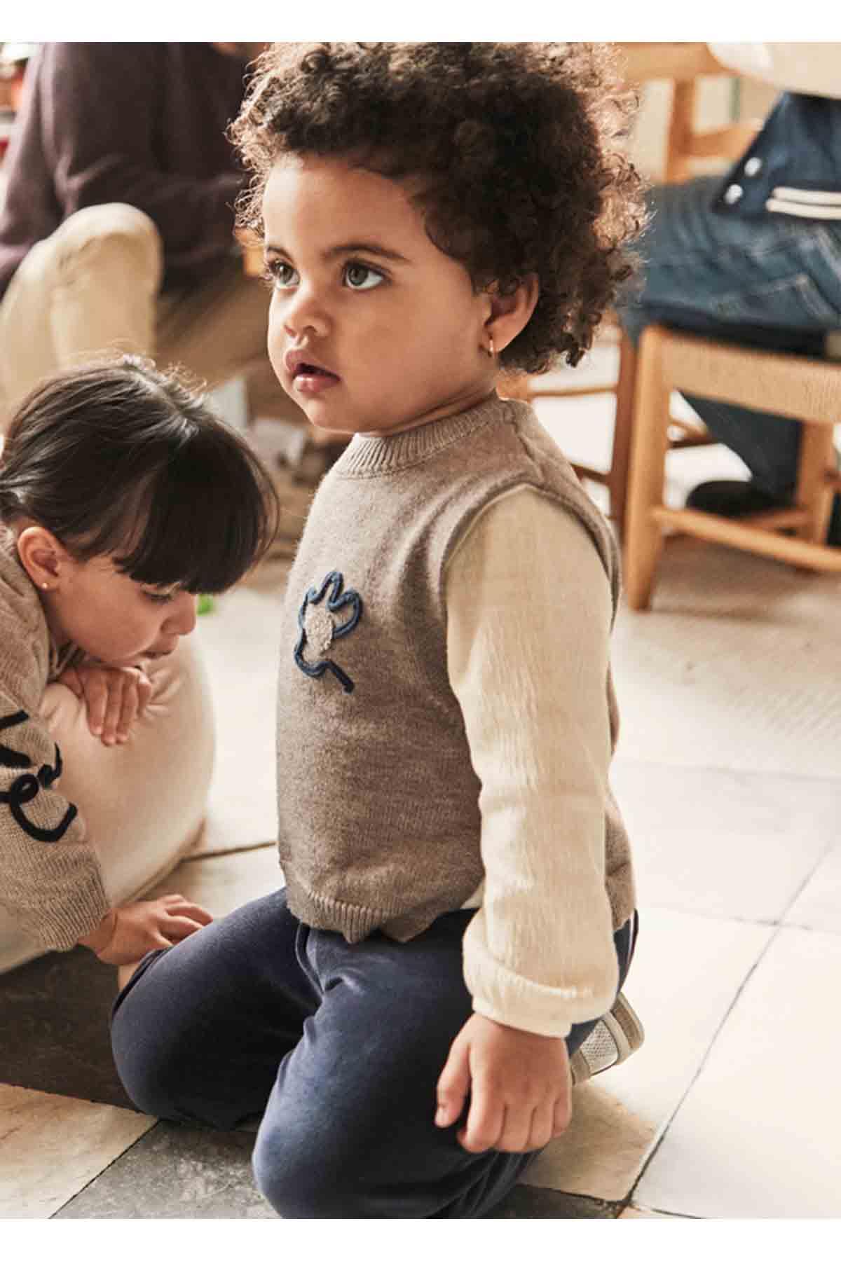 Mayoral Kışlık Kız Bebek 3'lü Süveterli Takım  - Lacivert