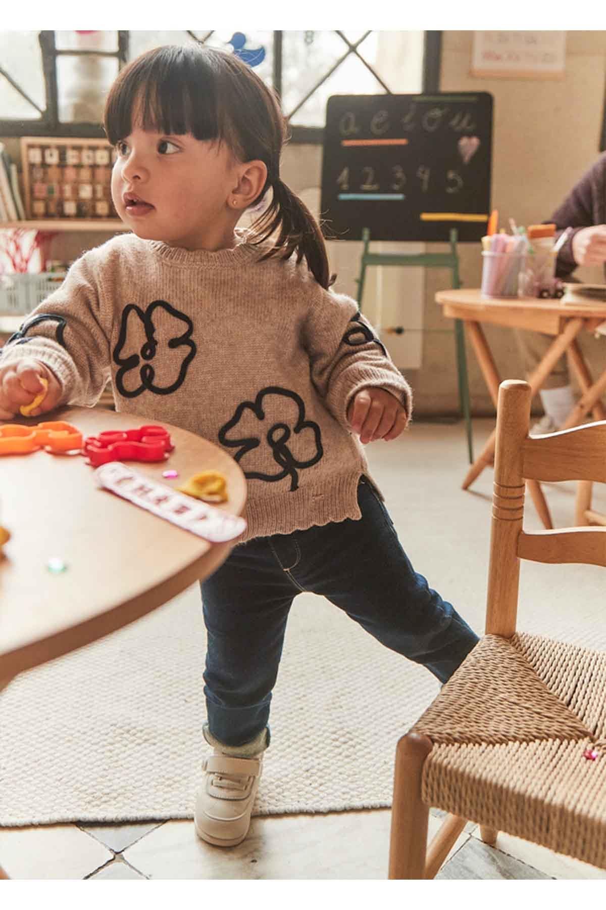 Mayoral Kışlık Kız Bebek Basic Denim Pantolon - Lacivert