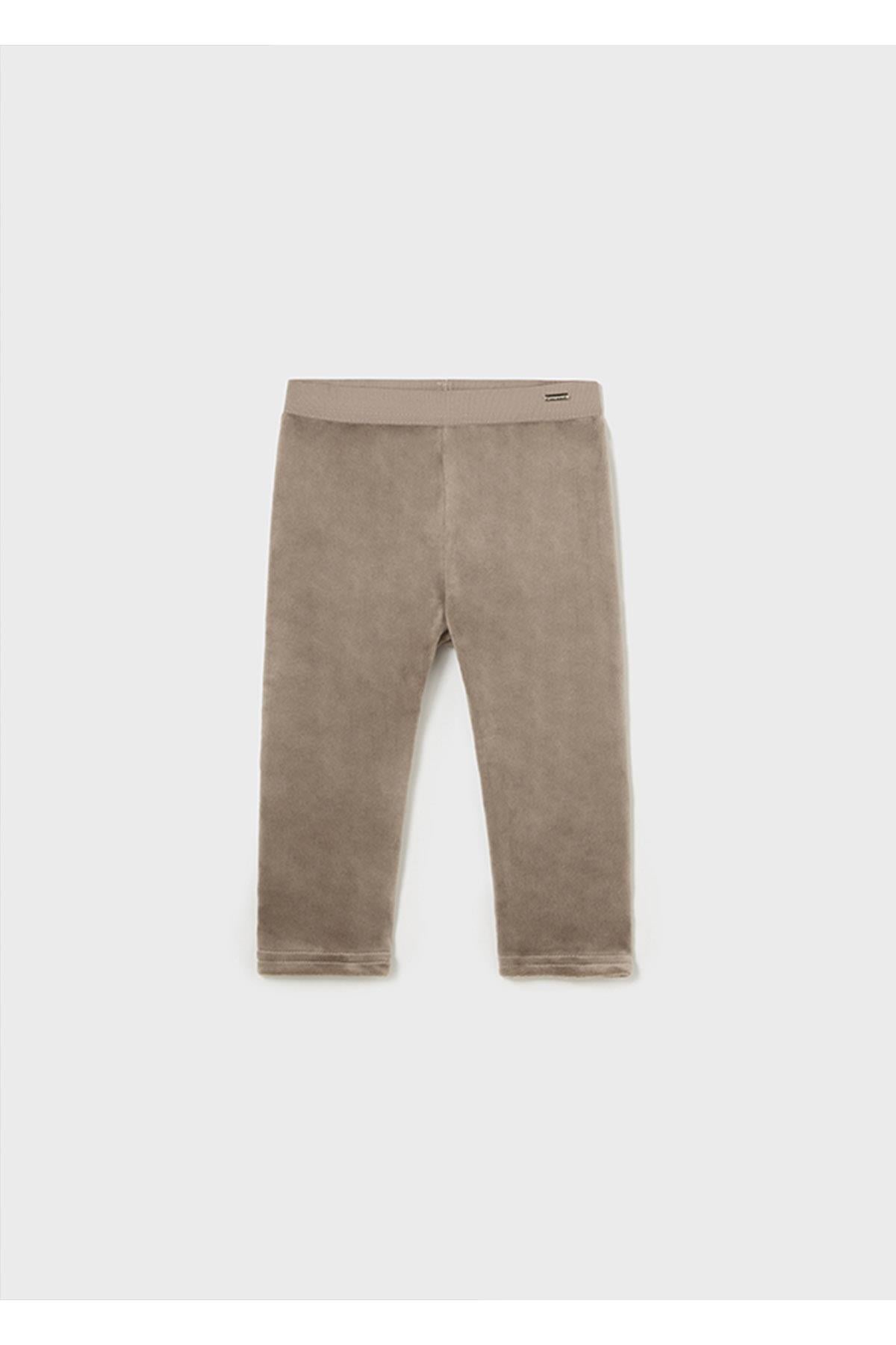 Mayoral Kışlık Kız Bebek Basic Kadife Tayt - Bej