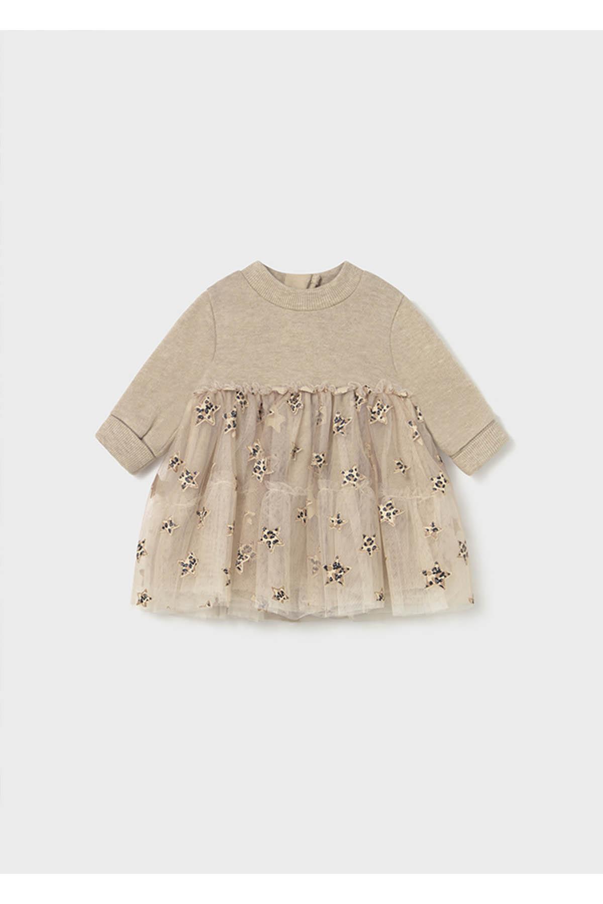 Mayoral Kışlık Kız Bebek Elbise - Bej