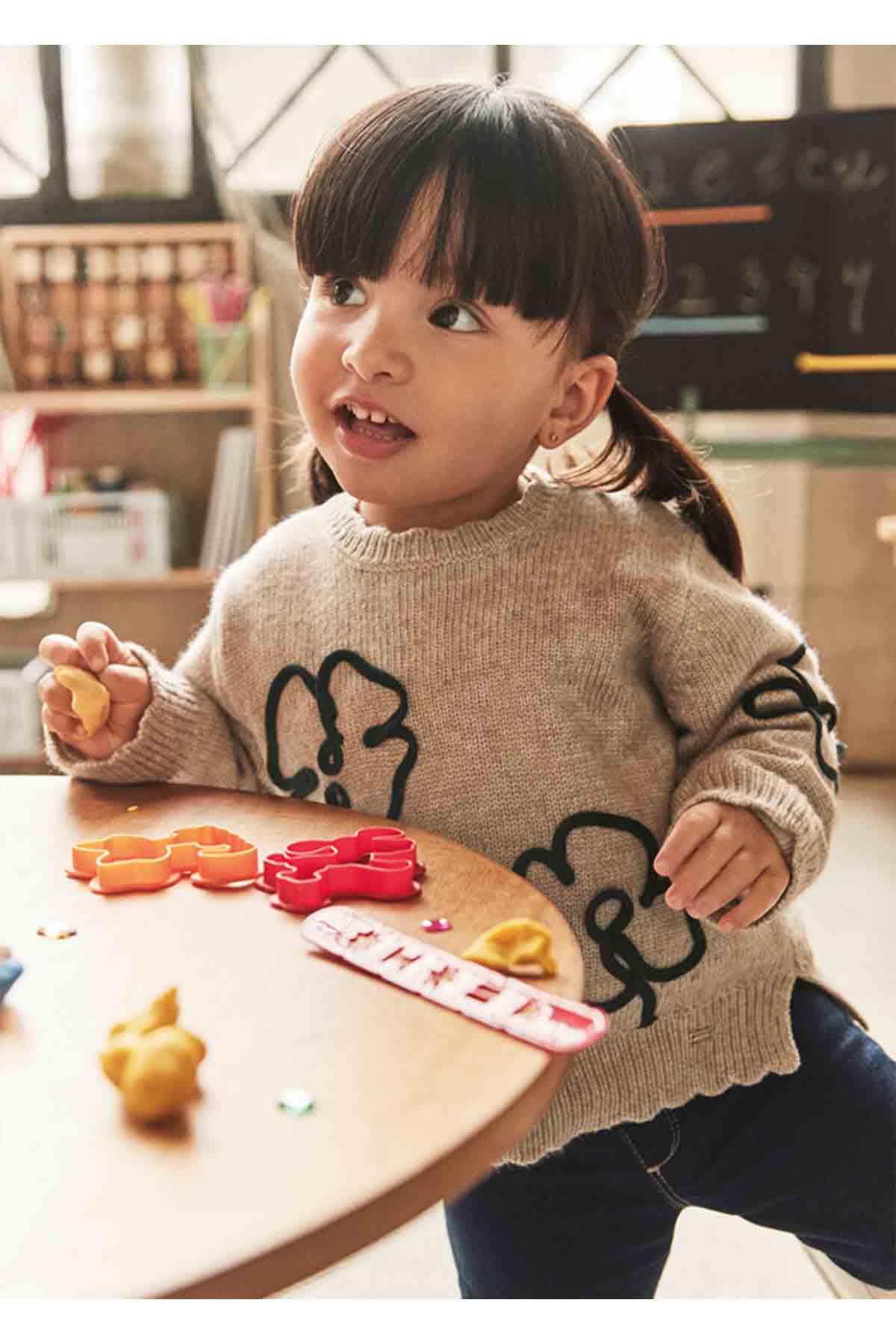 Mayoral Kışlık Kız Bebek Kazak - Bej