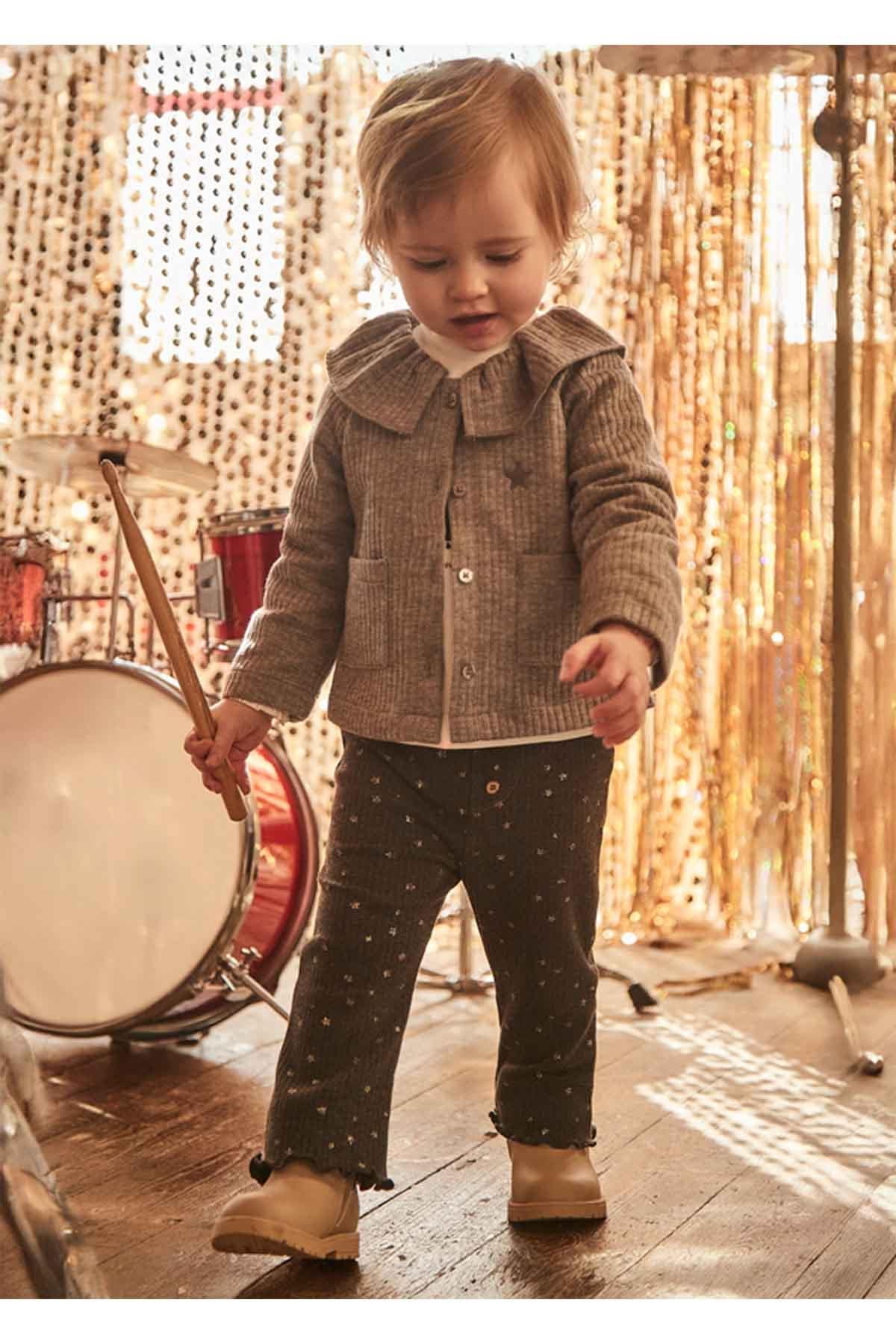 Mayoral Kışlık Kız Bebek Pantolon - Gri